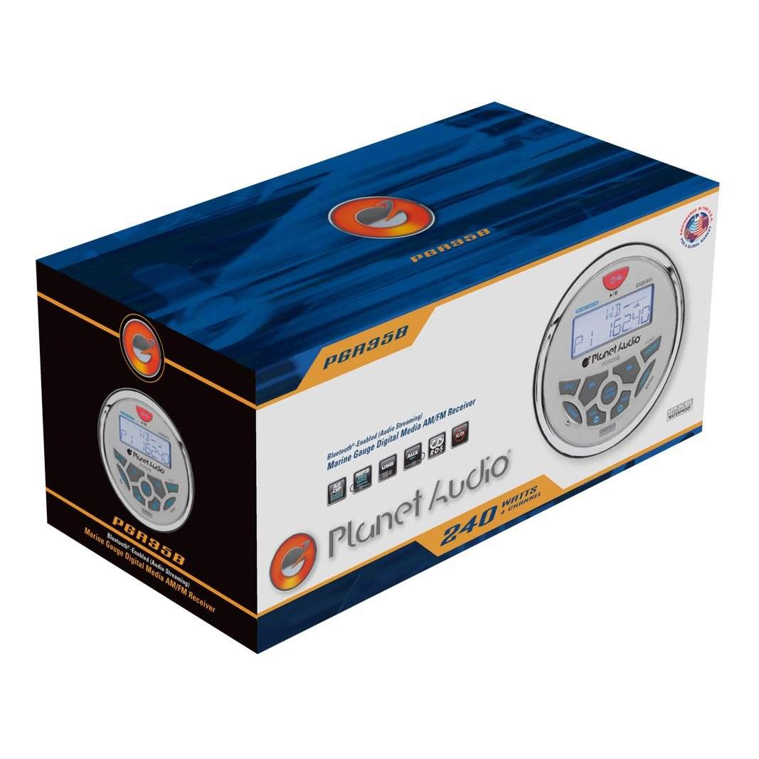 Foto 7 | Receptor Estéreo de Indicadores Marine Boat Planet Audio PGR35B Bluetooth - Venta Internacional