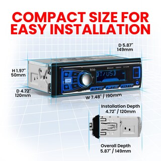 Foto 3 | Sistema Estéreo para Coche Boss Audio Systems 611UAB Bluetooth - Venta Internacional