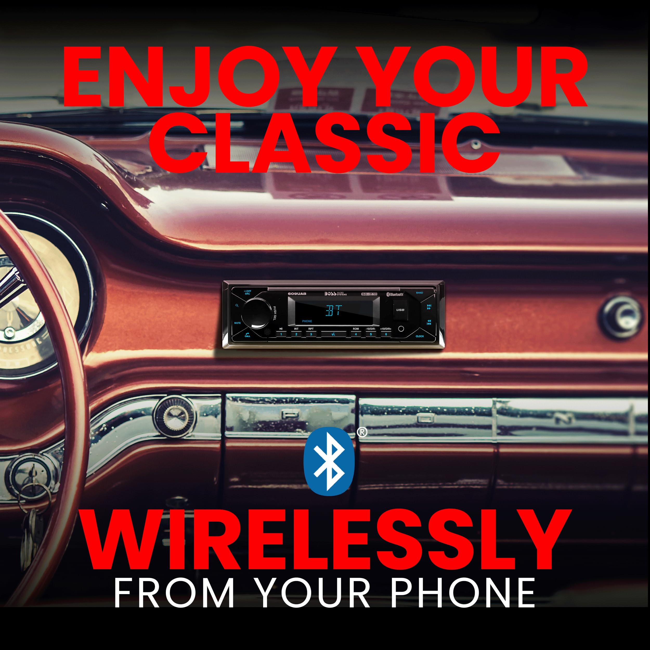 Foto 5 pulgar | Sistema Estéreo para Coche Boss Audio Systems 609uab Bluetooth Single Din - Venta Internacional