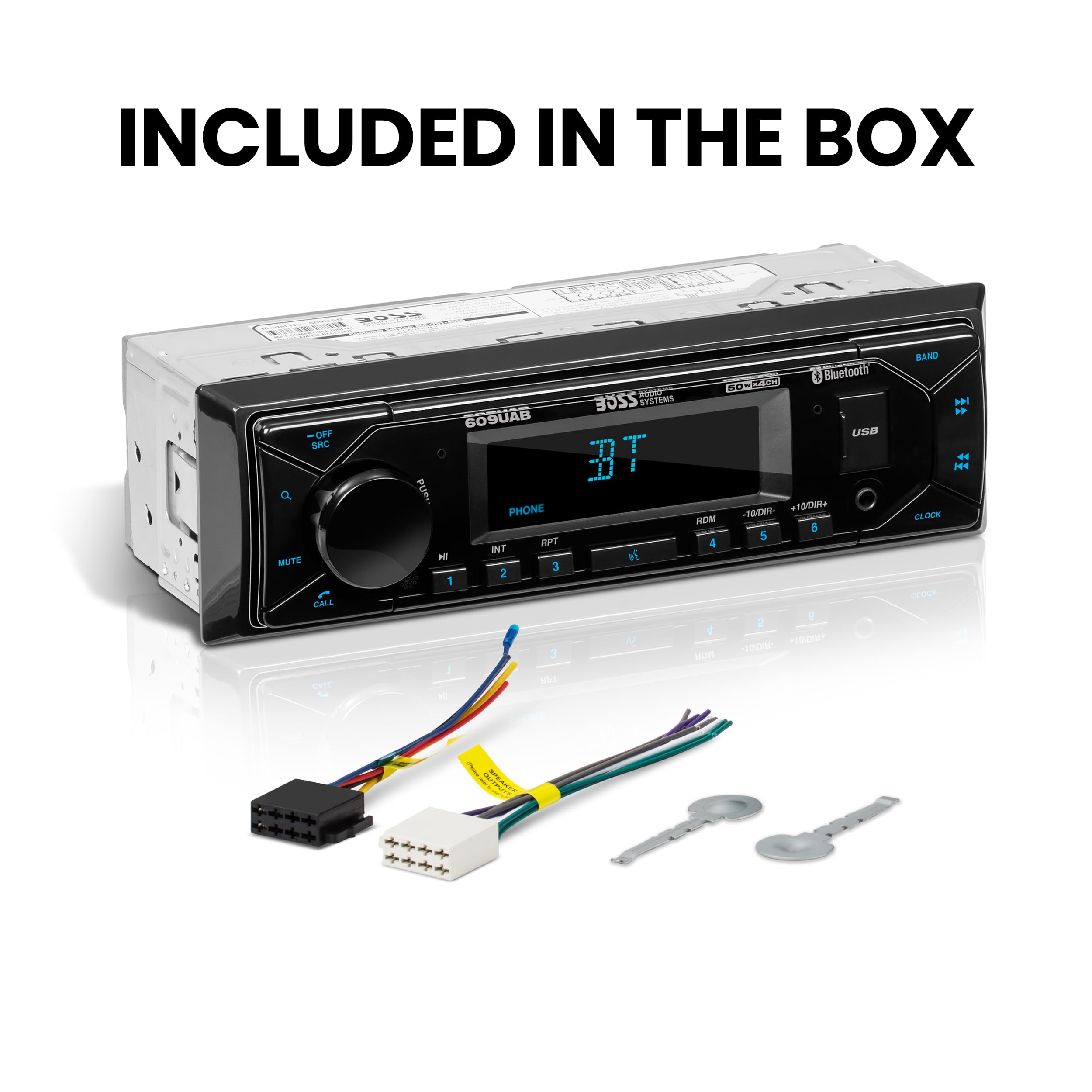 Foto 7 pulgar | Sistema Estéreo para Coche Boss Audio Systems 609uab Bluetooth Single Din - Venta Internacional