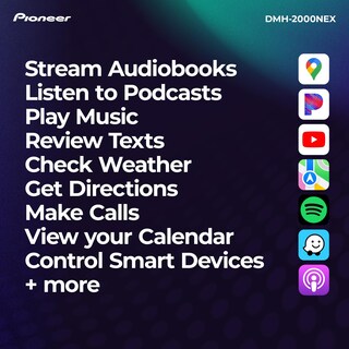 Foto 5 | Receptor Multimedia Pioneer Dmh-2000nex de 6,8 Pulgadas con Carplay y Android - Venta Internacional