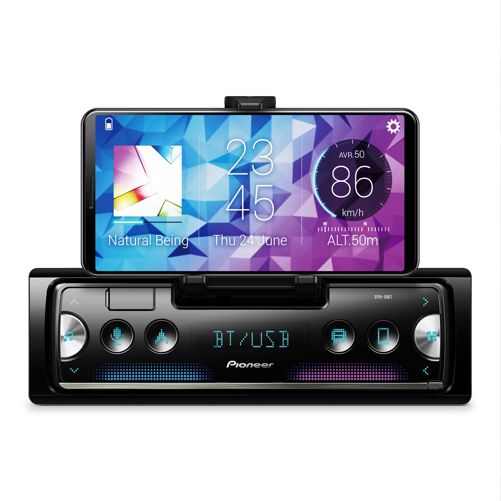 Foto 2 pulgar | Receptor Pioneer Sph-10bt con Pantalla Táctil Única Din con Bluetooth - Venta Internacional