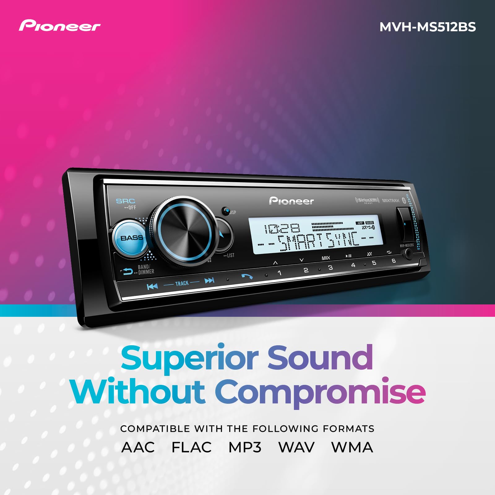 Foto 7 pulgar | Receptor Multimedia Digital Marino Pioneer Mvh-ms512bs Bluetooth - Venta Internacional