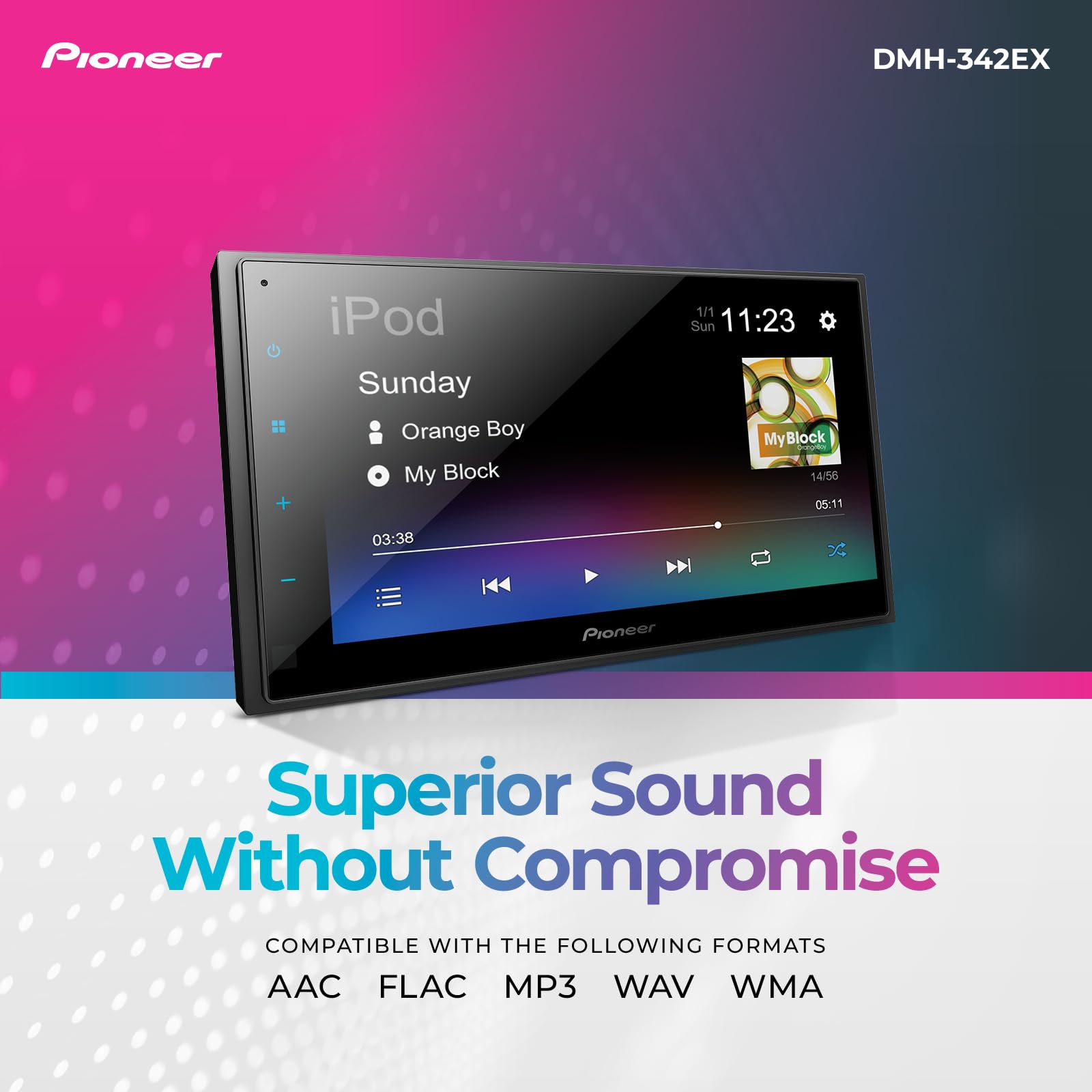 Foto 5 pulgar | Receptor Multimedia Digital Pioneer Dmh-342ex 6.8'' Touch - Venta Internacional