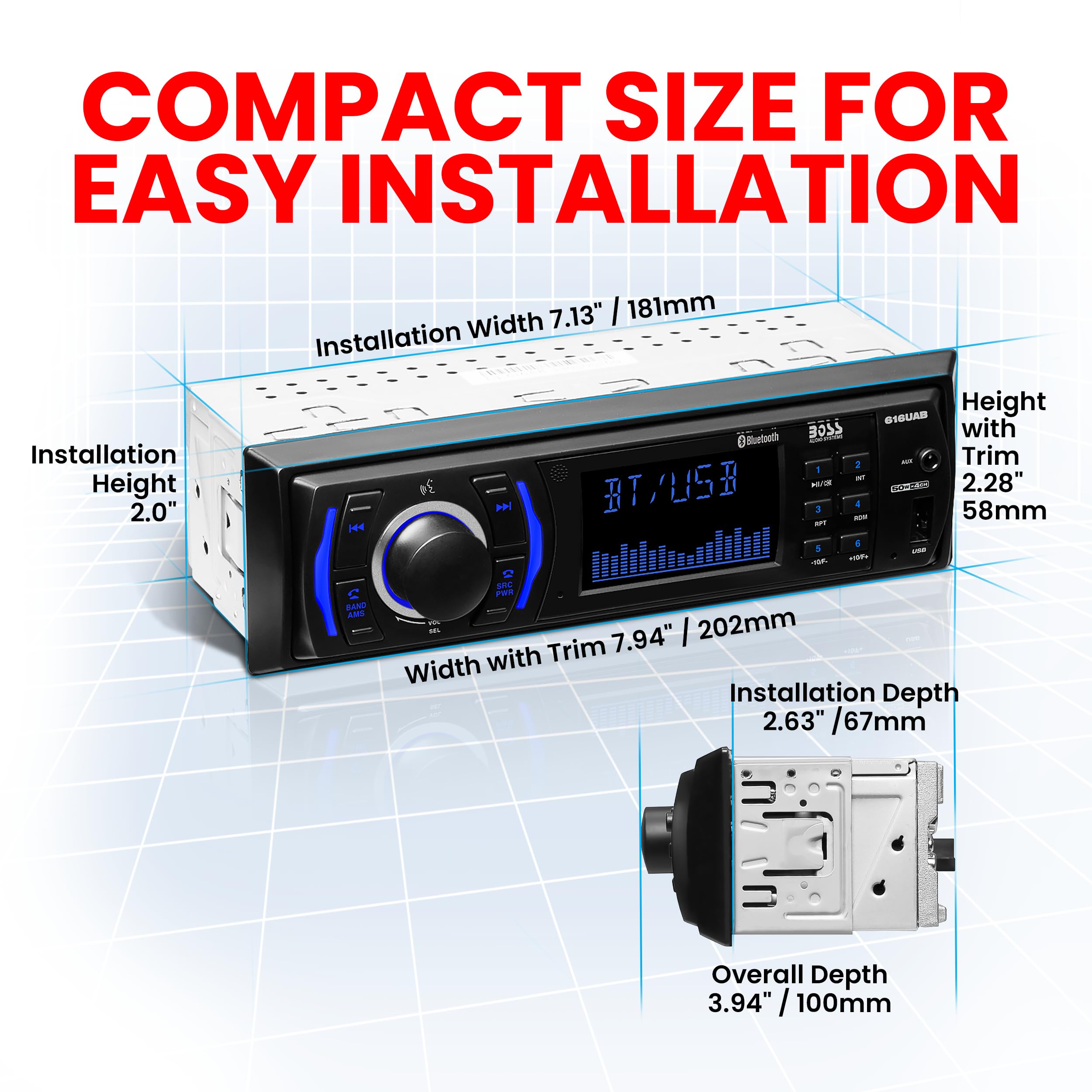 Foto 4 pulgar | Autoestéreo Boss Audio Systems Bluetooth con Control-Venta Internacional