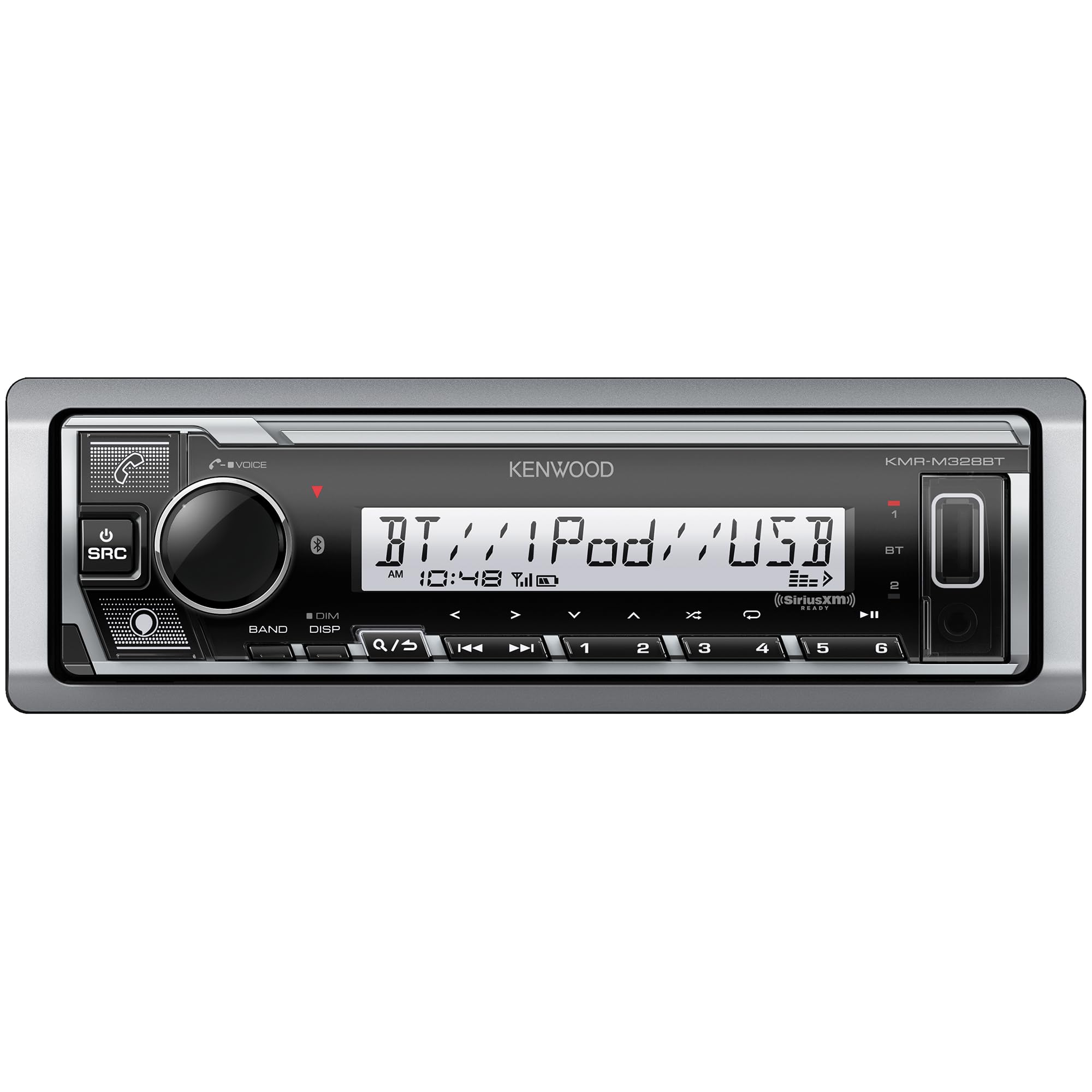 Receptor Multimedia Digital Marino Kenwood Kmr-m328bt Con Alexa - Venta Internacional.