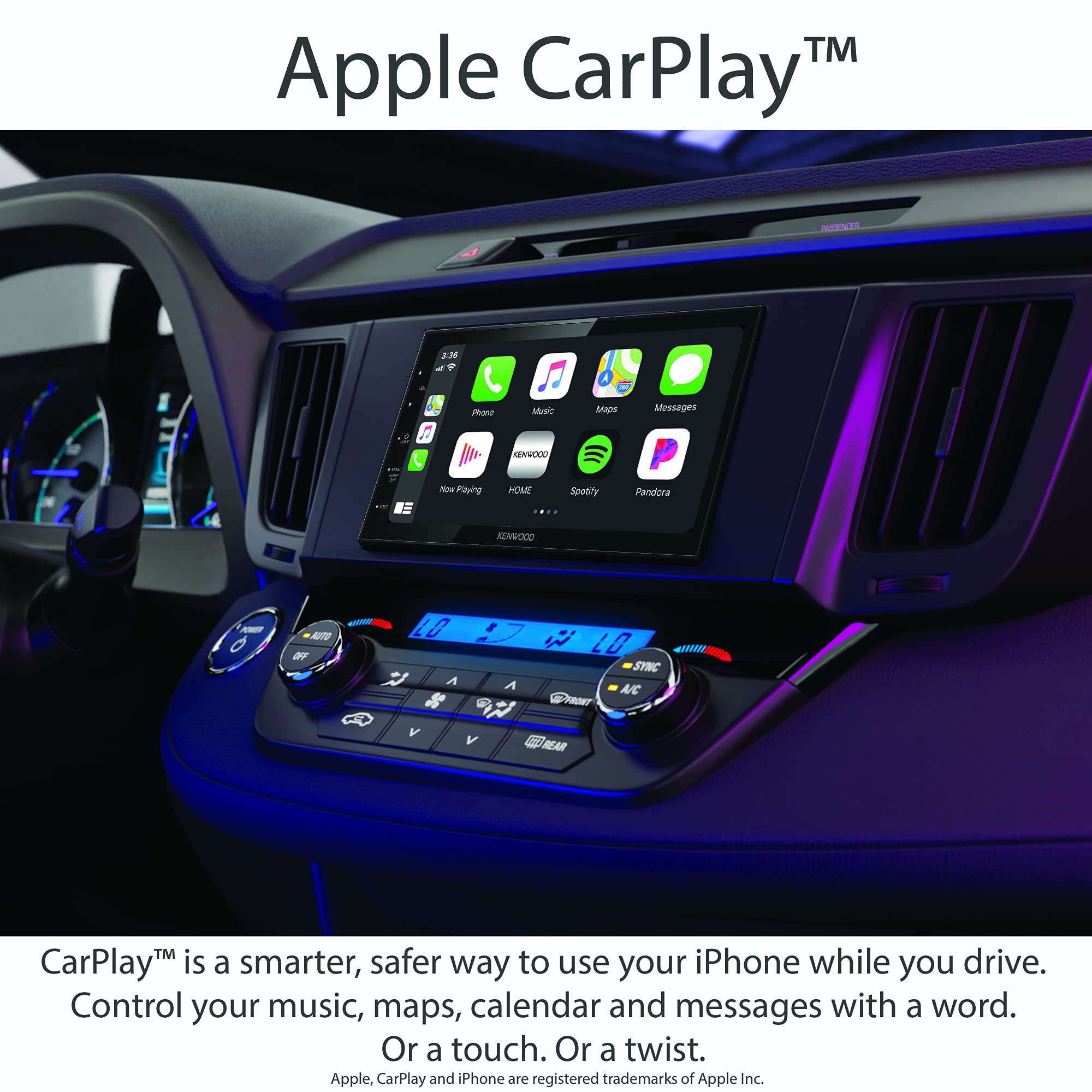 Foto 2 | Reproductor Multimedia Para Coche Kenwood Dmx47s De 6,8 Pulgadas Con Carplay Y Android - Venta Internacional.