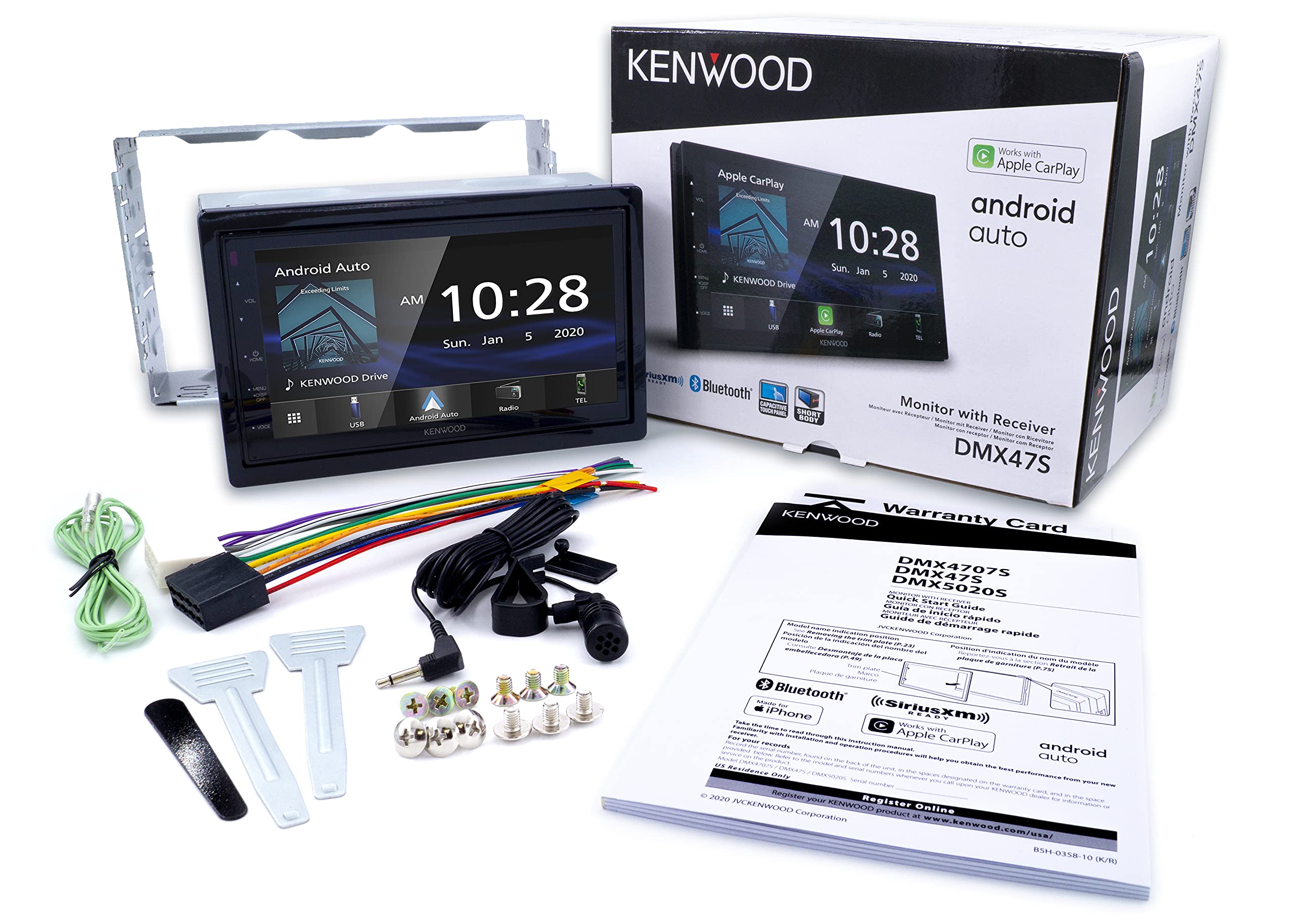 Foto 7 pulgar | Reproductor Multimedia Para Coche Kenwood Dmx47s De 6,8 Pulgadas Con Carplay Y Android - Venta Internacional.