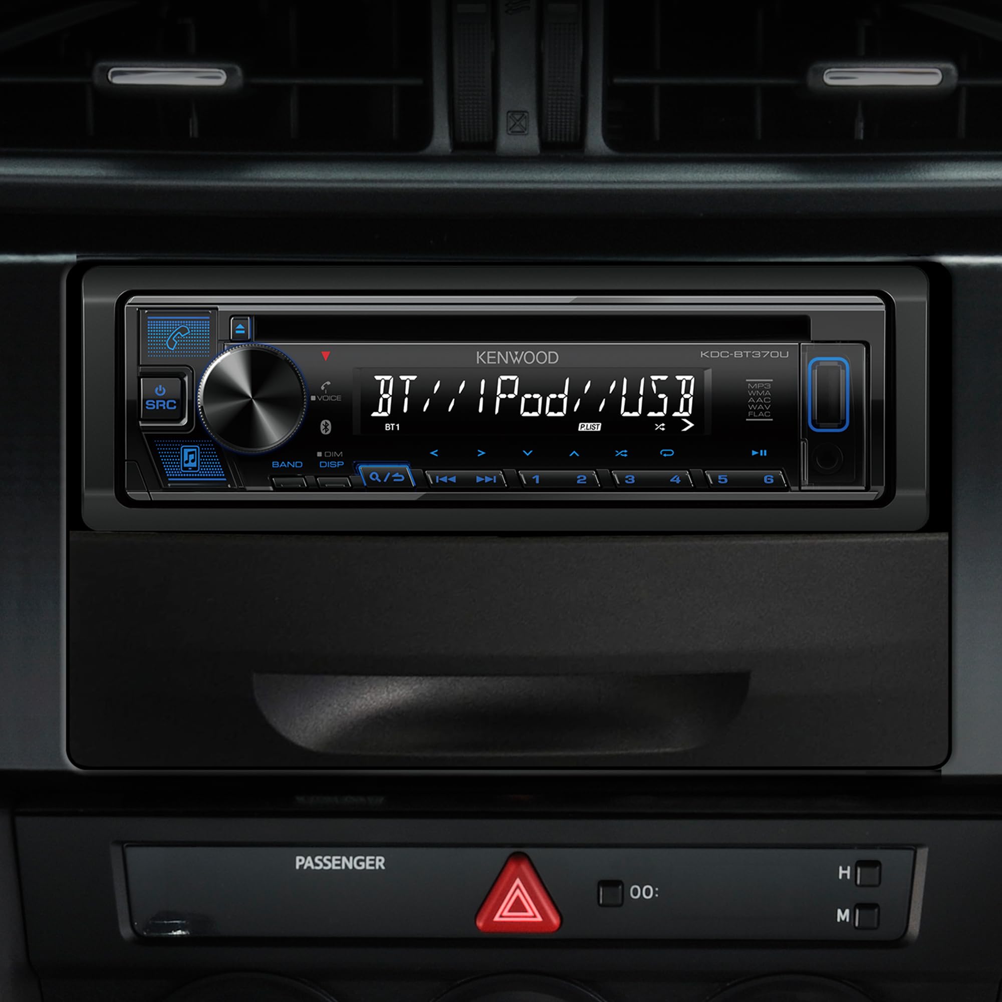 Foto 3 pulgar | Estéreo De Coche Kenwood Kdc-bt370u Cd Con Bluetooth, Usb Y Alexa - Venta Internacional.