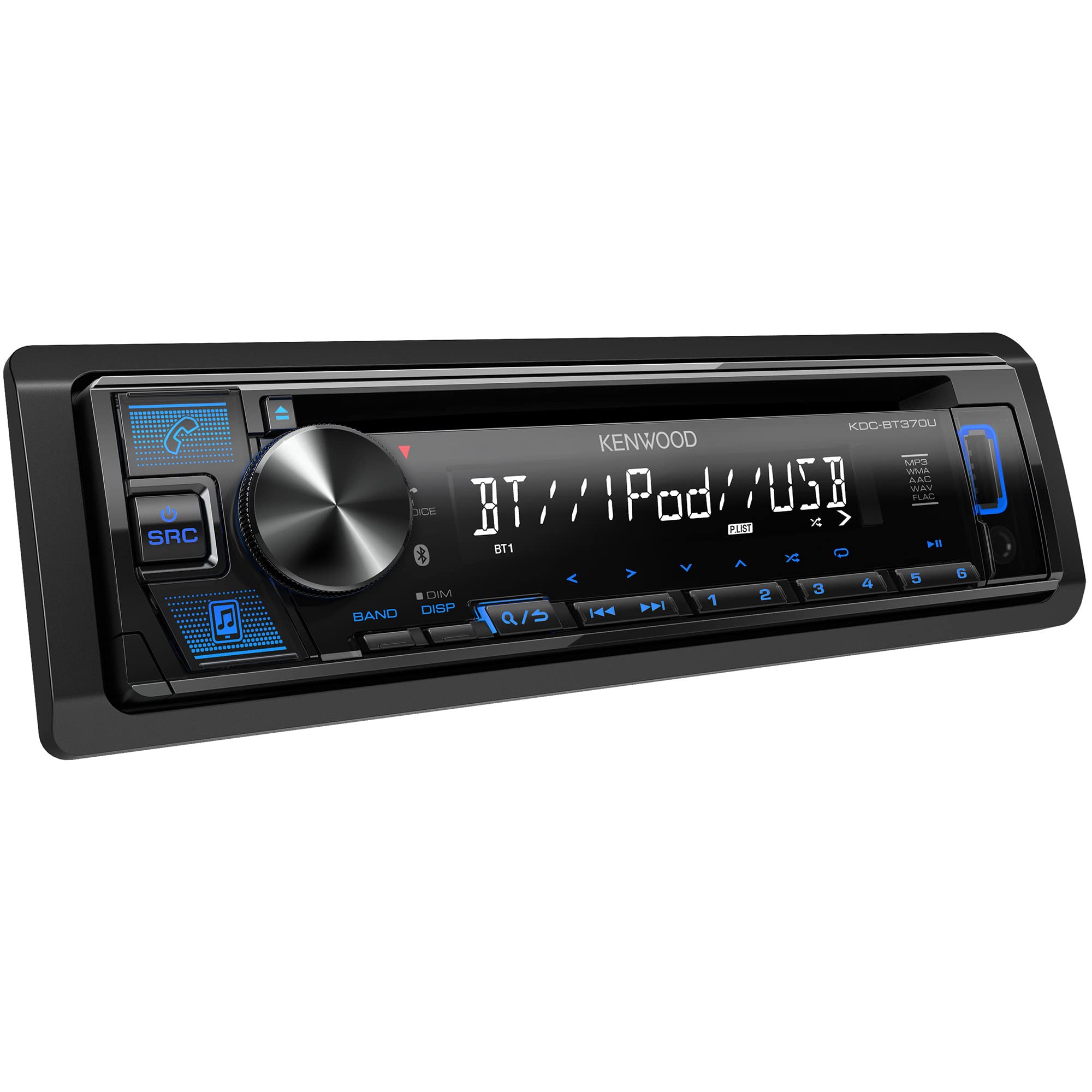 Foto 6 pulgar | Estéreo De Coche Kenwood Kdc-bt370u Cd Con Bluetooth, Usb Y Alexa - Venta Internacional.
