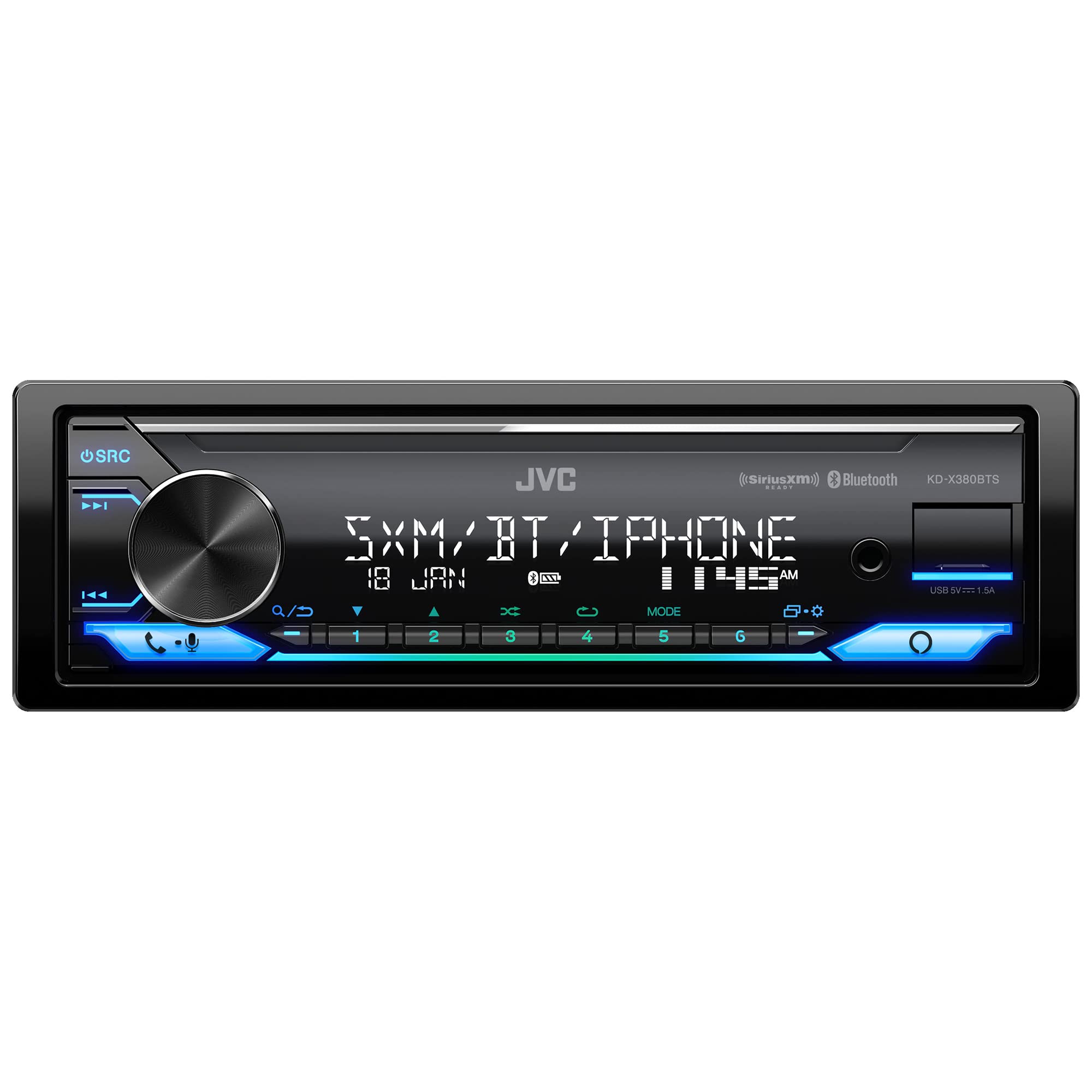 Foto 3 pulgar | Receptor De Coche Jvc Kd-x380bts Digital Media Con Bluetooth, Usb - Venta Internacional.