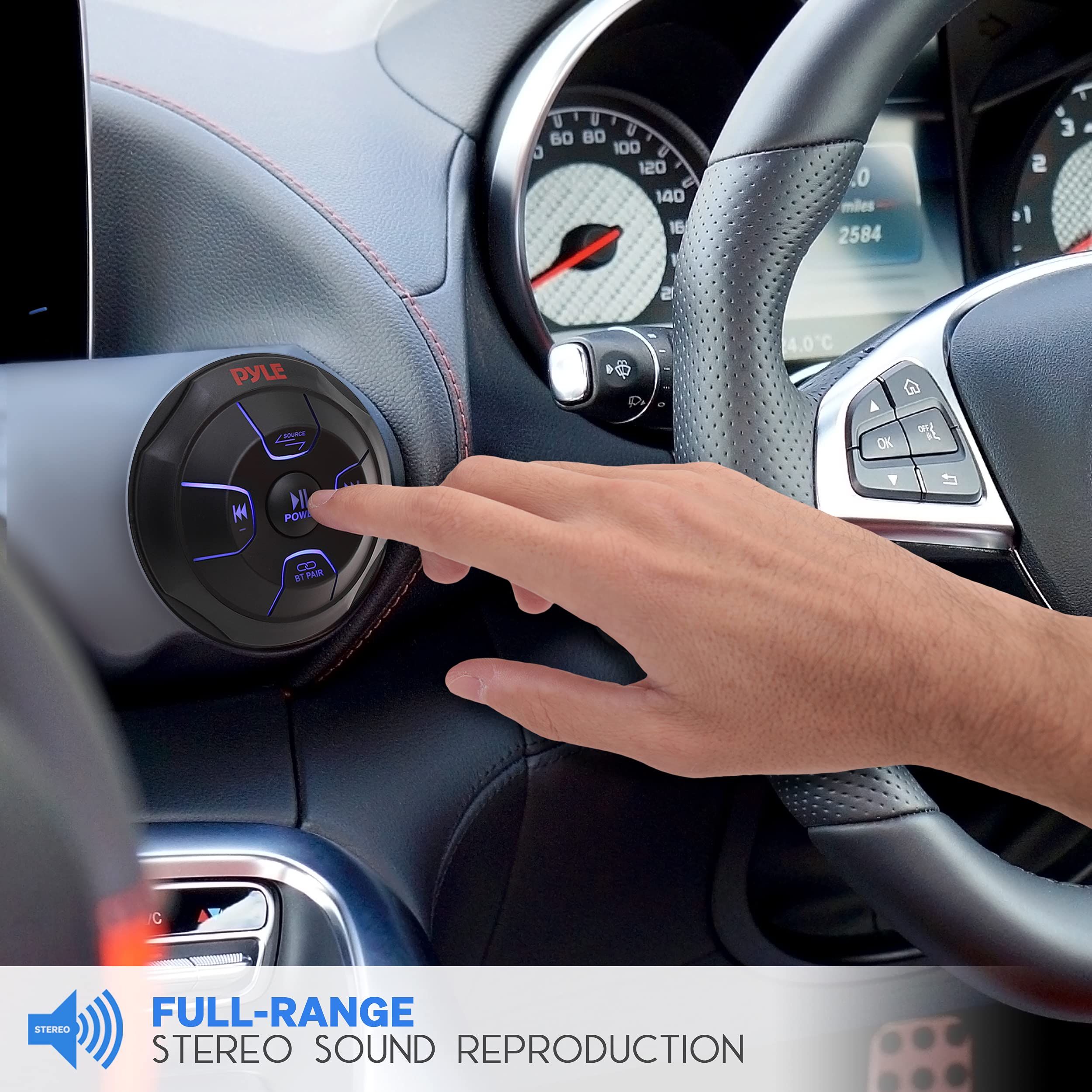 Foto 6 pulgar | Controlador De Audio Bluetooth Pyle Plmrbtrd1 Para Car Marine - Venta Internacional.