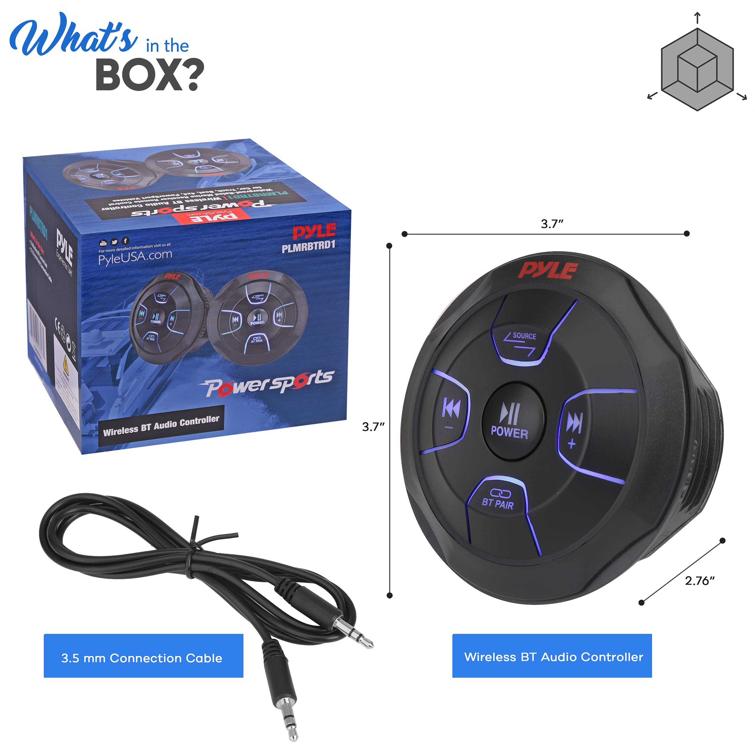 Foto 8 pulgar | Controlador De Audio Bluetooth Pyle Plmrbtrd1 Para Car Marine - Venta Internacional.