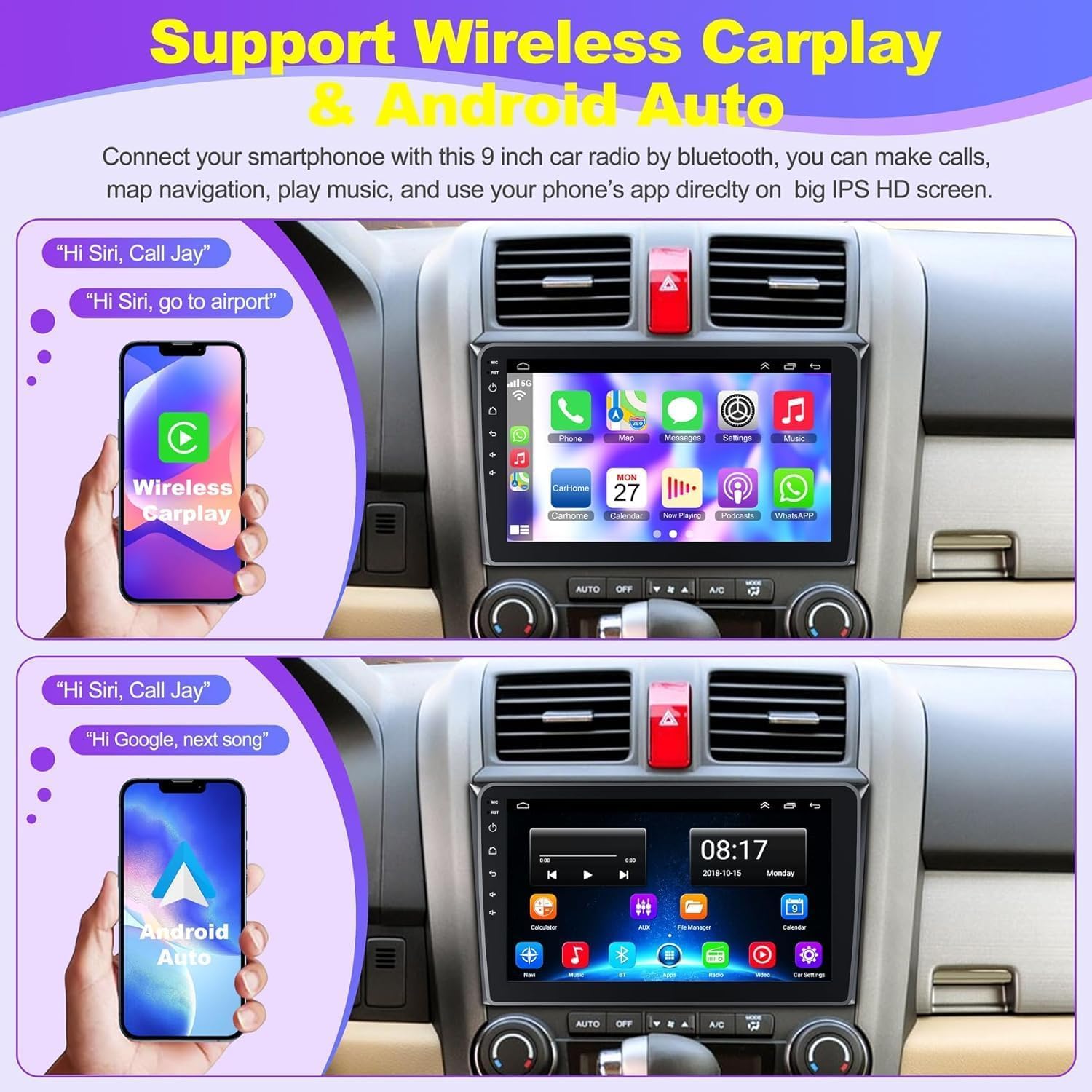 Foto 3 | Adaptador De Radio Estéreo De Coche Universe Para Honda Crv 2007-2011 - Venta Internacional.