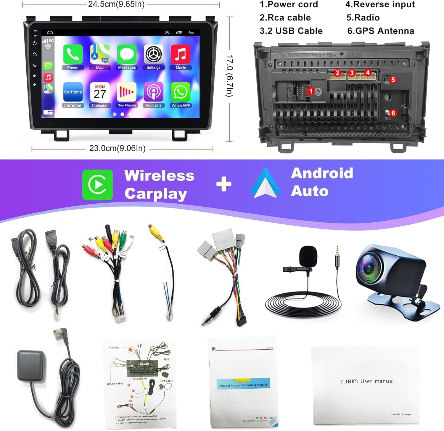 Foto 7 pulgar | Adaptador De Radio Estéreo De Coche Universe Para Honda Crv 2007-2011 - Venta Internacional.