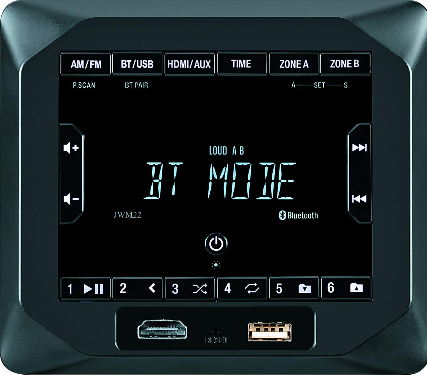 Foto 1 | Soporte de Pared Estéreo Jensen Jwm22 Am/fm/bluetooth/usb/hdmi/aux - Venta Internacional