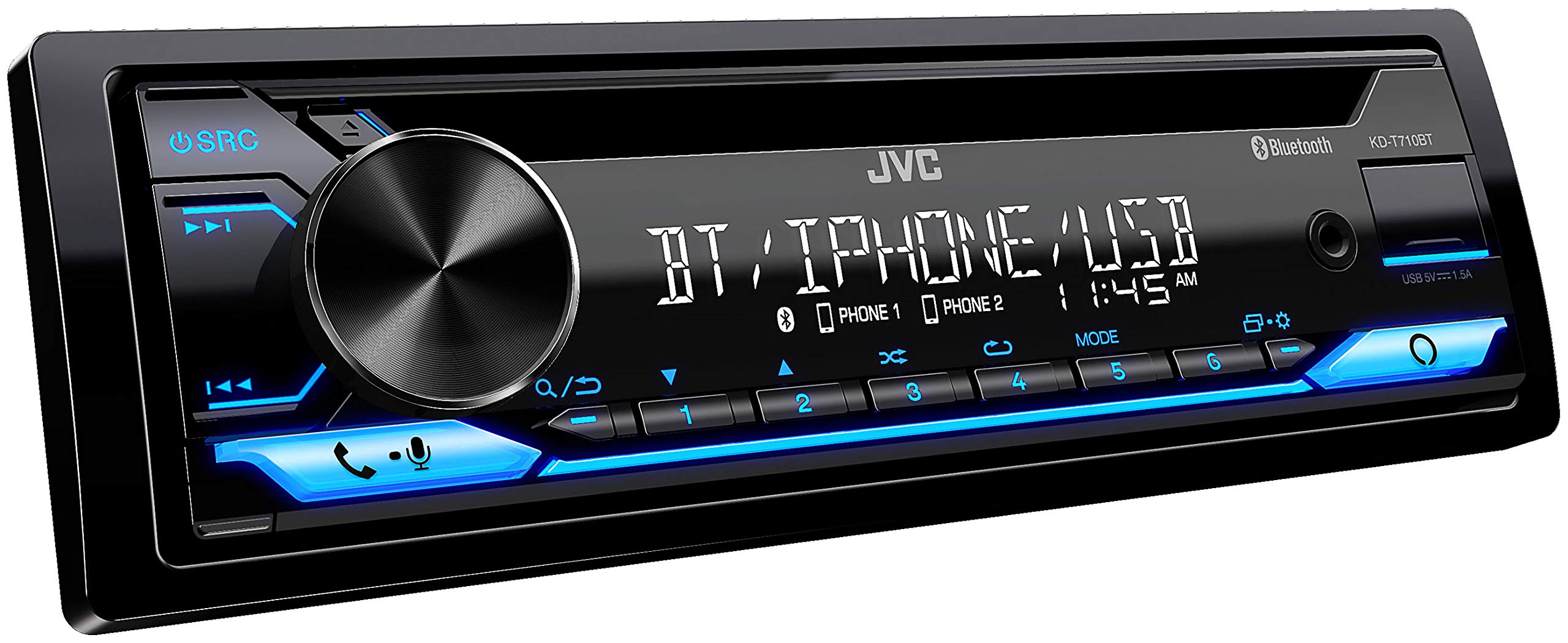 Foto 4 pulgar | Receptor De Cd Estéreo Para Coche Jvc Kd-t710bt Con Bluetooth Y Alexa - Venta Internacional.