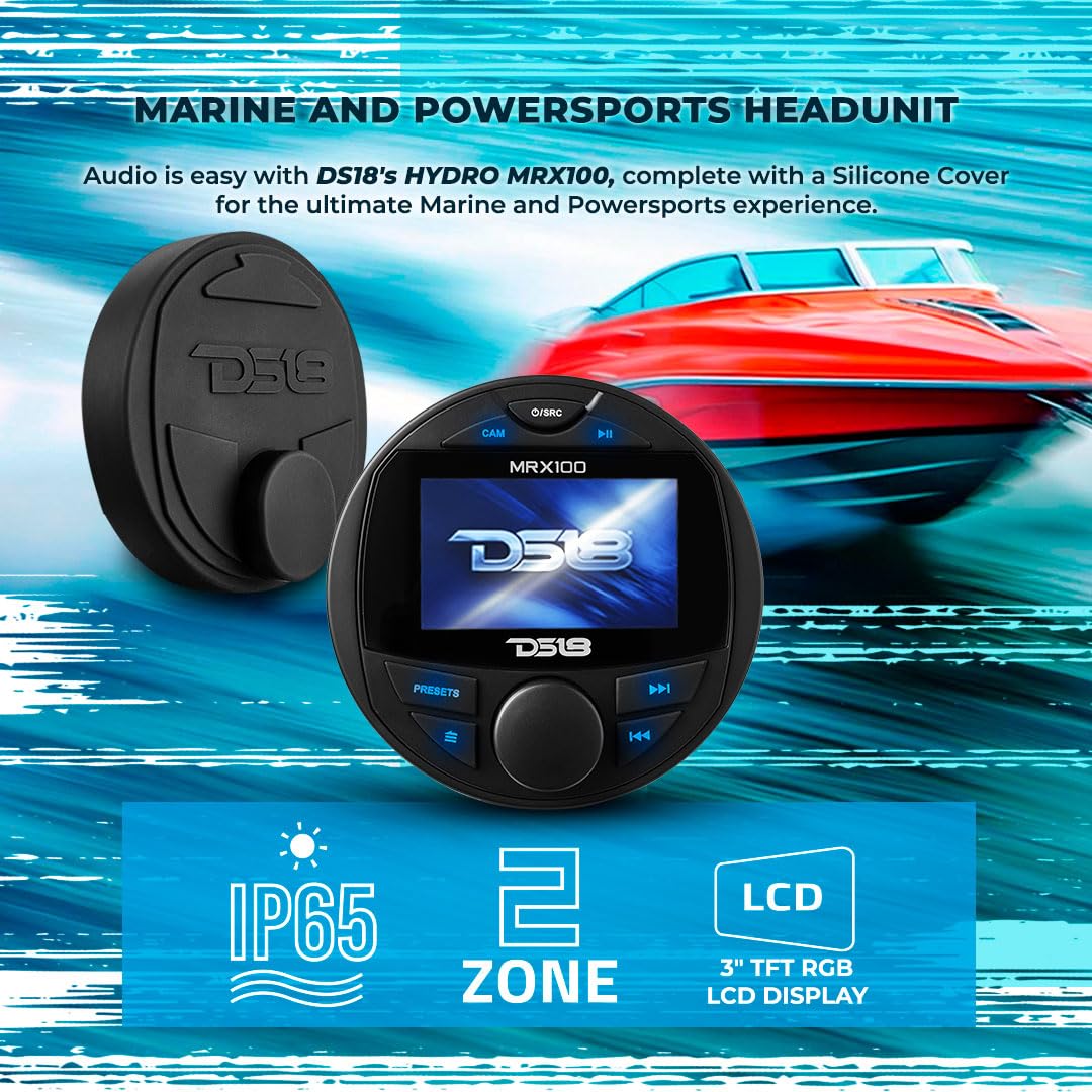 Foto 3 pulgar | Unidad Principal Para Barco Marino Ds18 Mrx100, 2 Zonas, 4 V, Salida Ipx6 - Venta Internacional.
