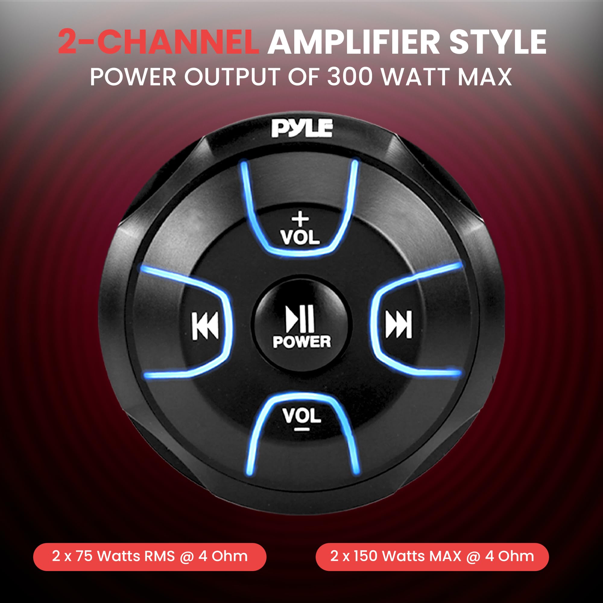 Foto 5 pulgar | Controlador De Audio Bluetooth Pyle Plmrbt18 300 W Resistente Al Agua - Venta Internacional.