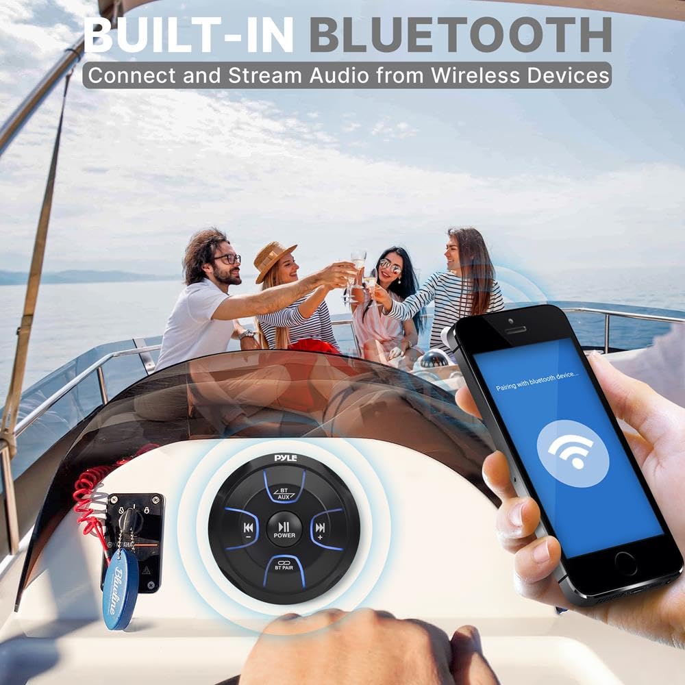 Foto 6 pulgar | Controlador De Audio Bluetooth Pyle Plmrbt19 800 W Resistente Al Agua - Venta Internacional.