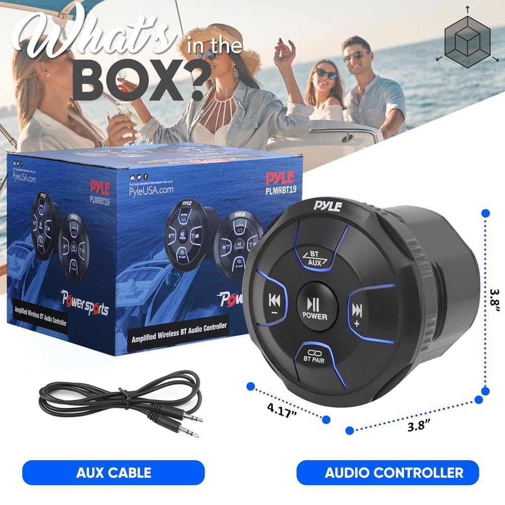 Foto 8 pulgar | Controlador De Audio Bluetooth Pyle Plmrbt19 800 W Resistente Al Agua - Venta Internacional.