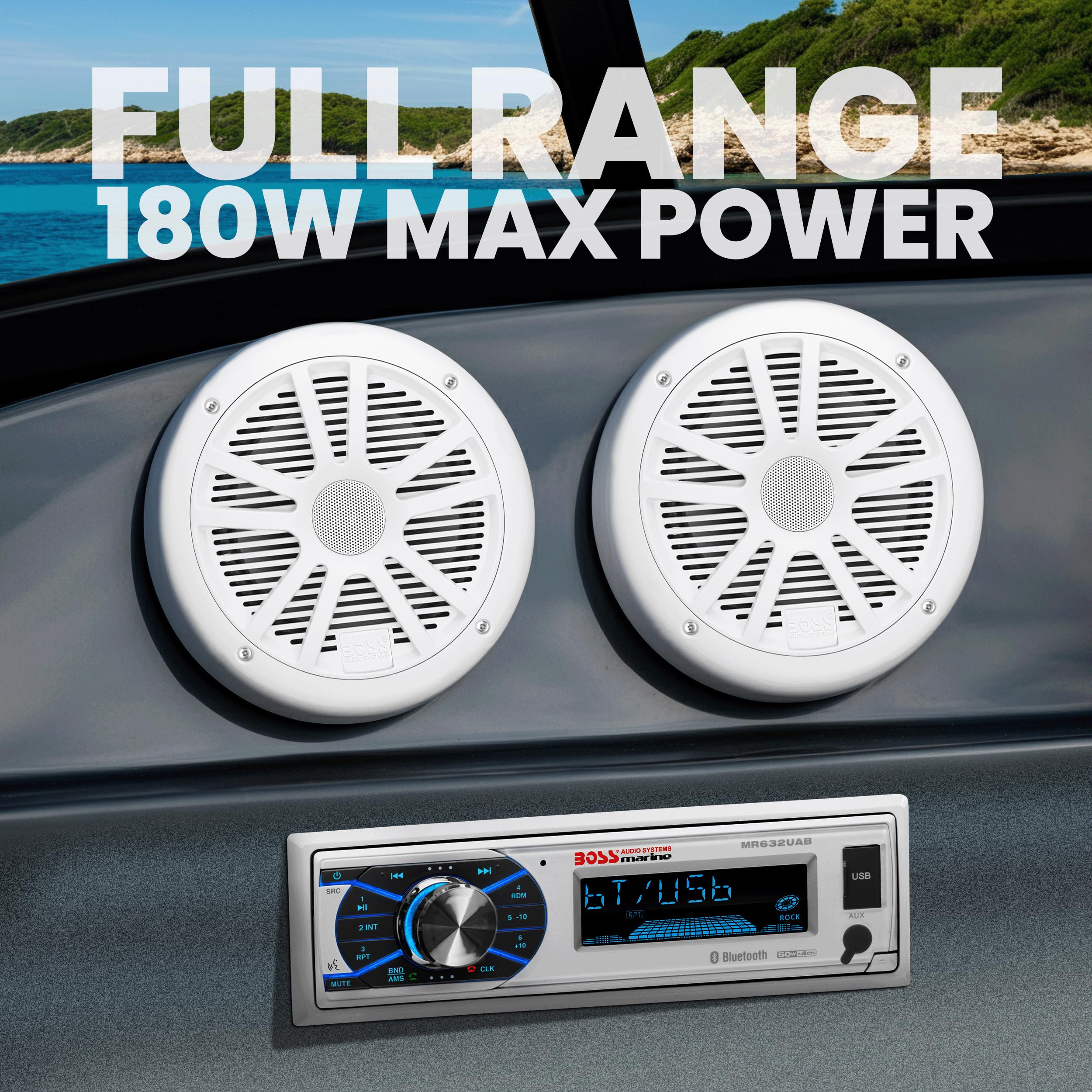 Foto 4 | Receptor Estéreo Bluetooth Para Coche Boss Audio Mck632wb.6 90w - Venta Internacional.