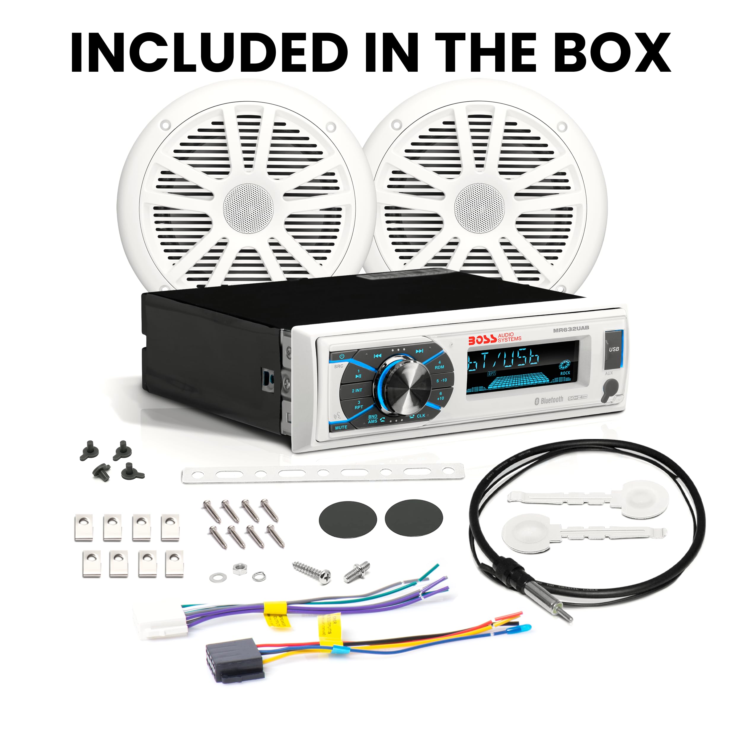 Foto 7 | Receptor Estéreo Bluetooth Para Coche Boss Audio Mck632wb.6 90w - Venta Internacional.
