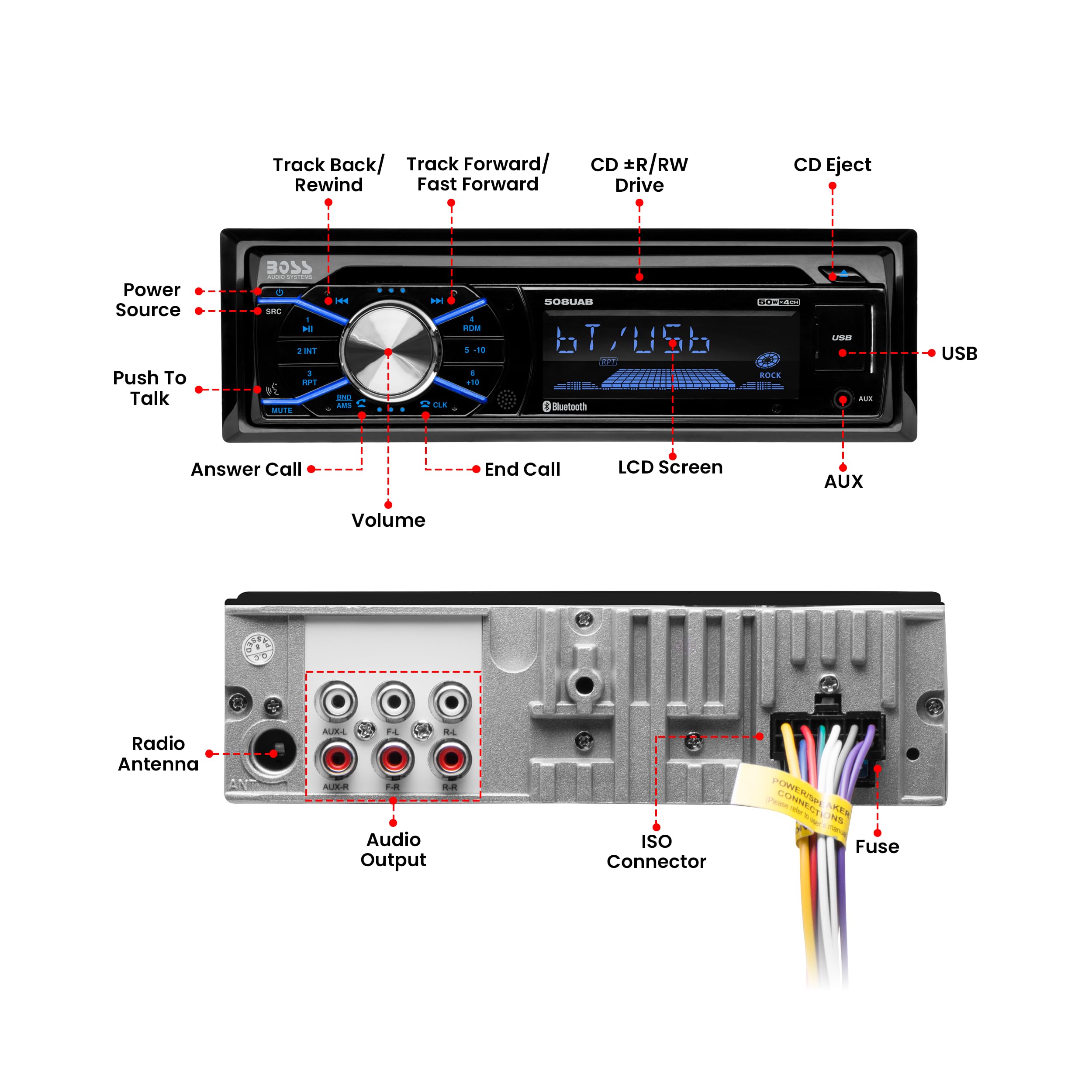 Foto 4 | Estéreo para Coche Boss Audio Systems 656BCK- Venta Internacional