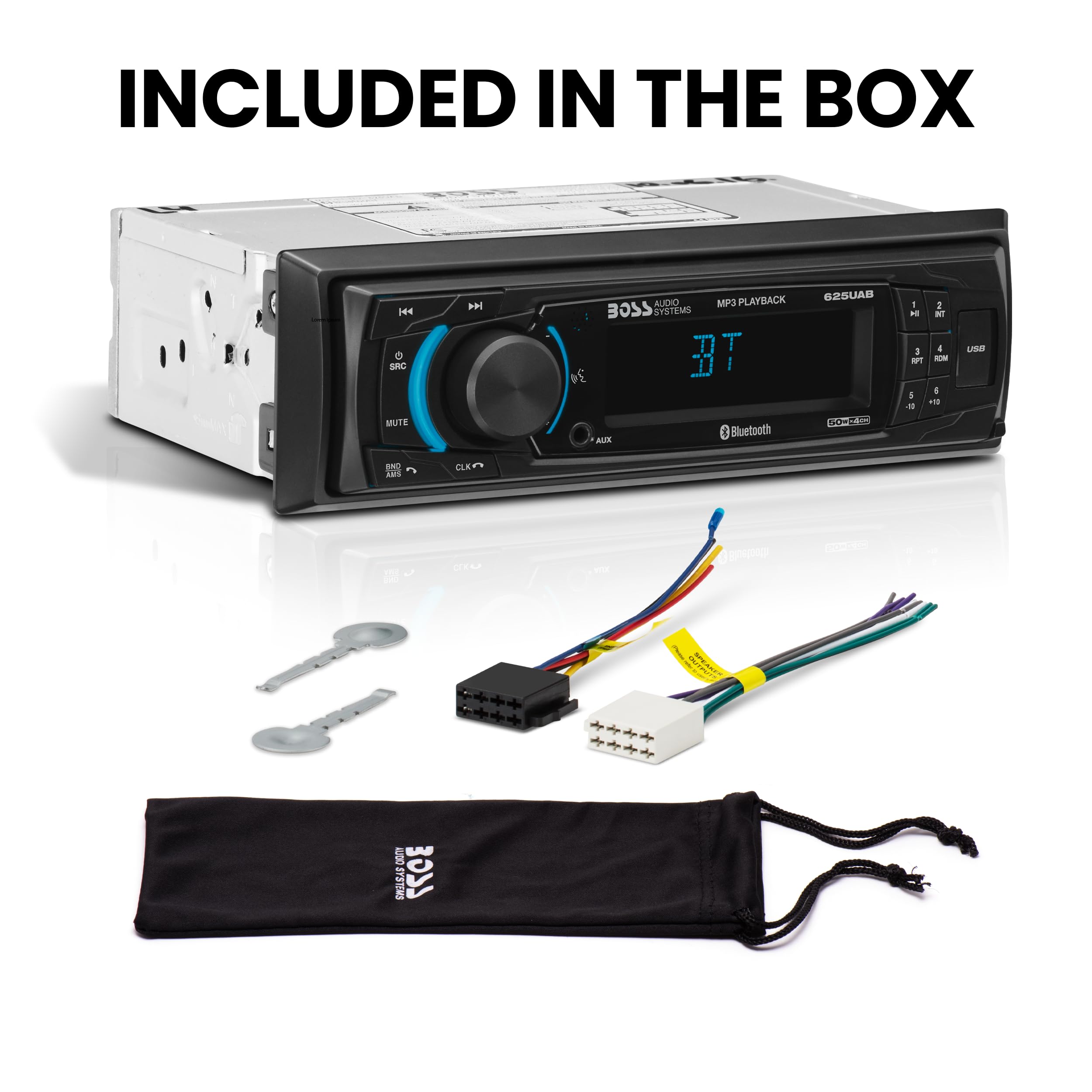 Foto 7 pulgar | Sistema Estéreo para Auto Boss Audio Systems 625uab Single Din con Bluetooth - Venta Internacional