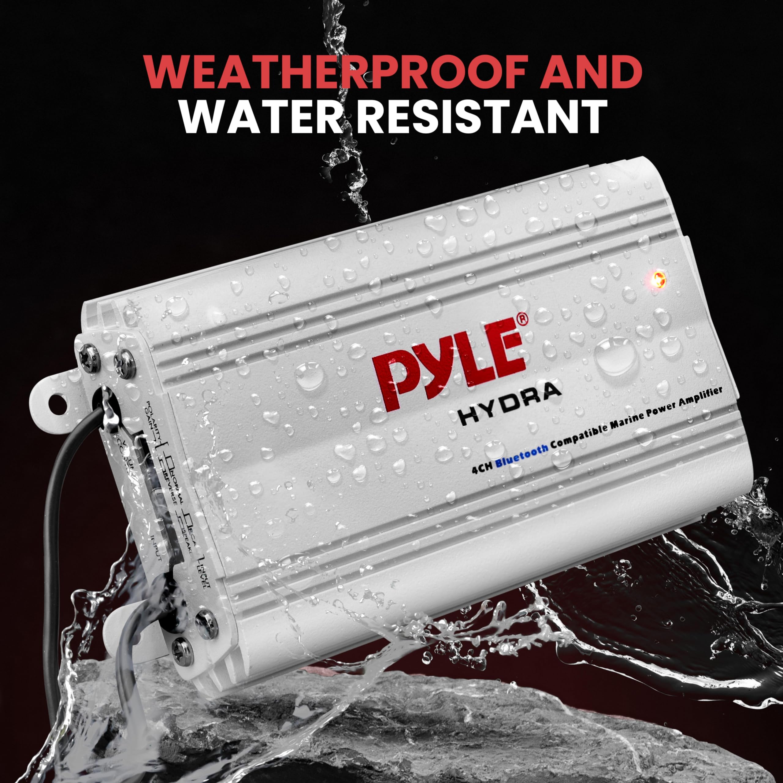 Foto 3 pulgar | Amplificador Marino Pyle Plmrmb4cw 200 W Rms 4 Canales Bluetooth - Venta Internacional.