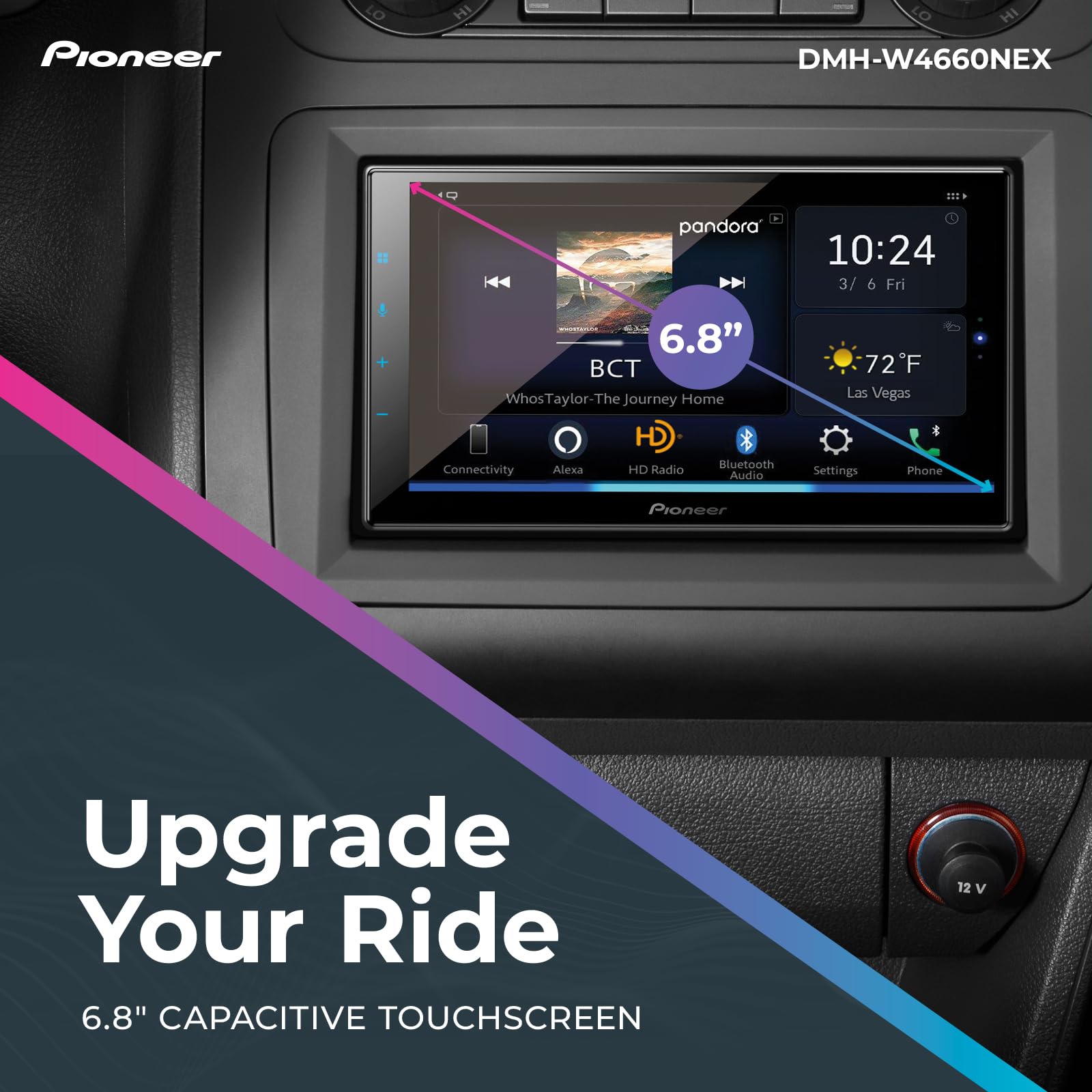 Foto 3 pulgar | Receptor Multimedia Pioneer Dmh-w4660nex 6.8'' Con Carplay - Venta Internacional.