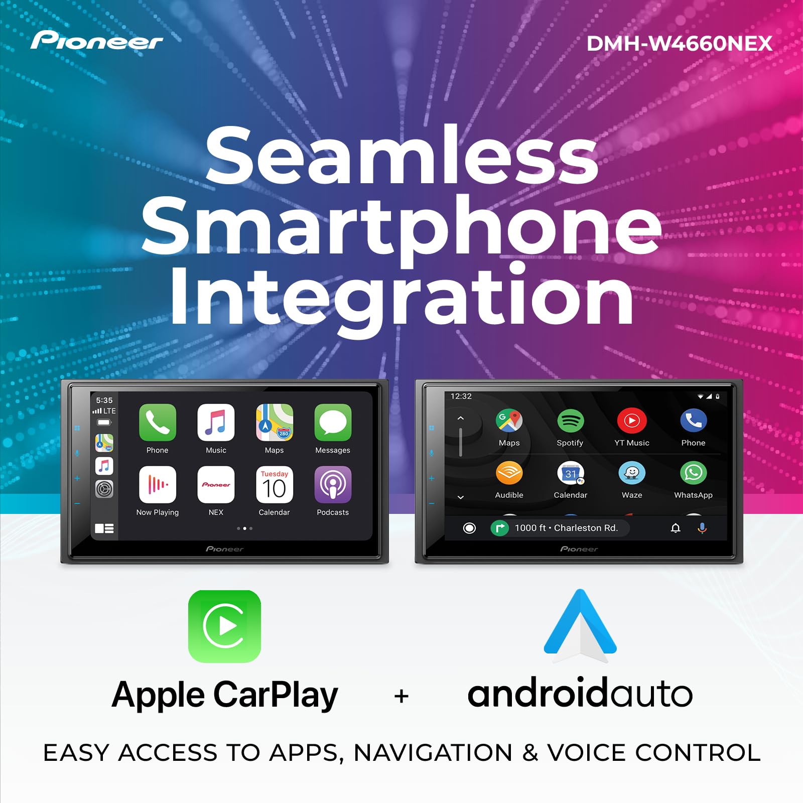 Foto 4 pulgar | Receptor Multimedia Pioneer Dmh-w4660nex 6.8'' Con Carplay - Venta Internacional.