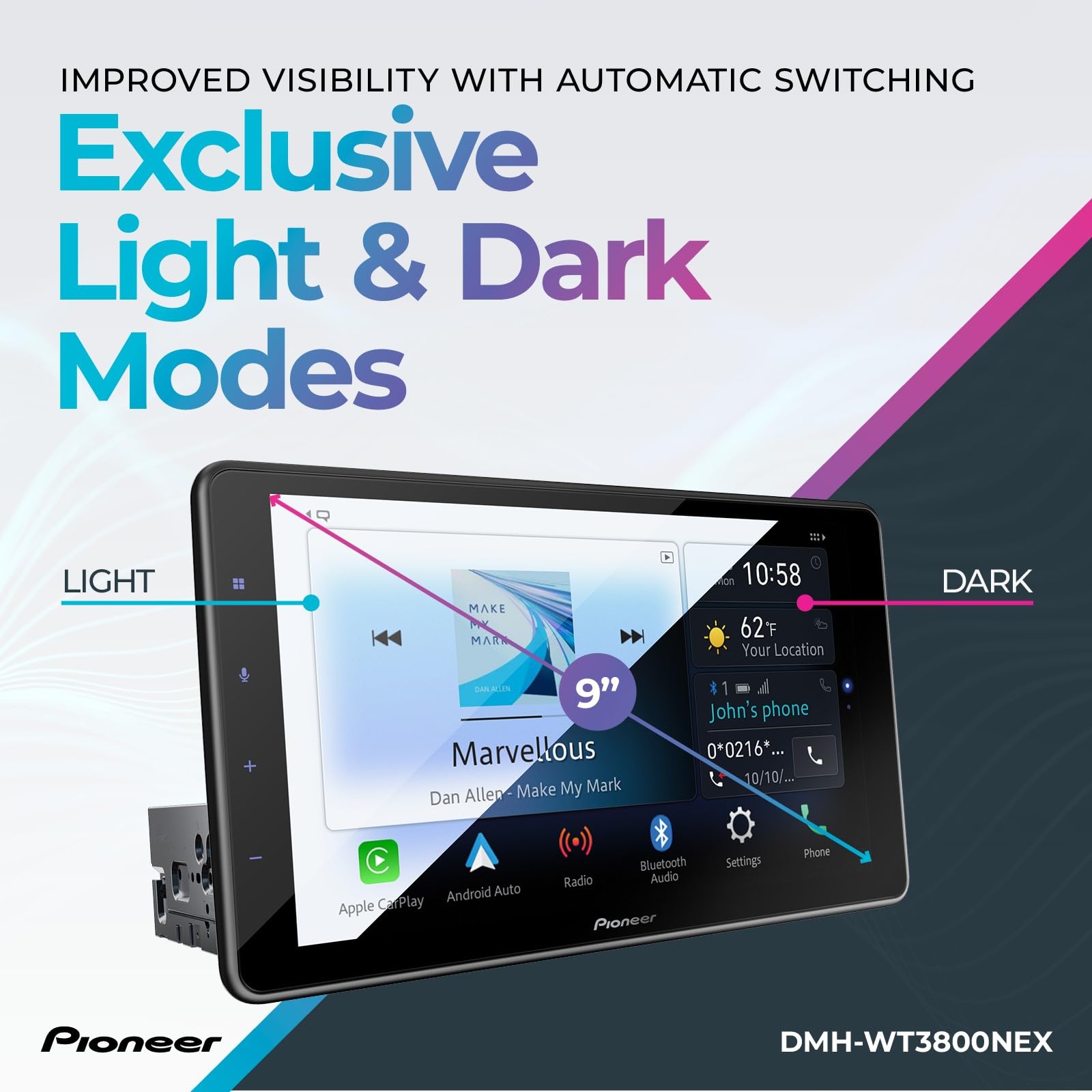 Foto 7 pulgar | Receptor Multimedia Digital Pioneer Dmh-wt3800nex 9'' - Venta Internacional.
