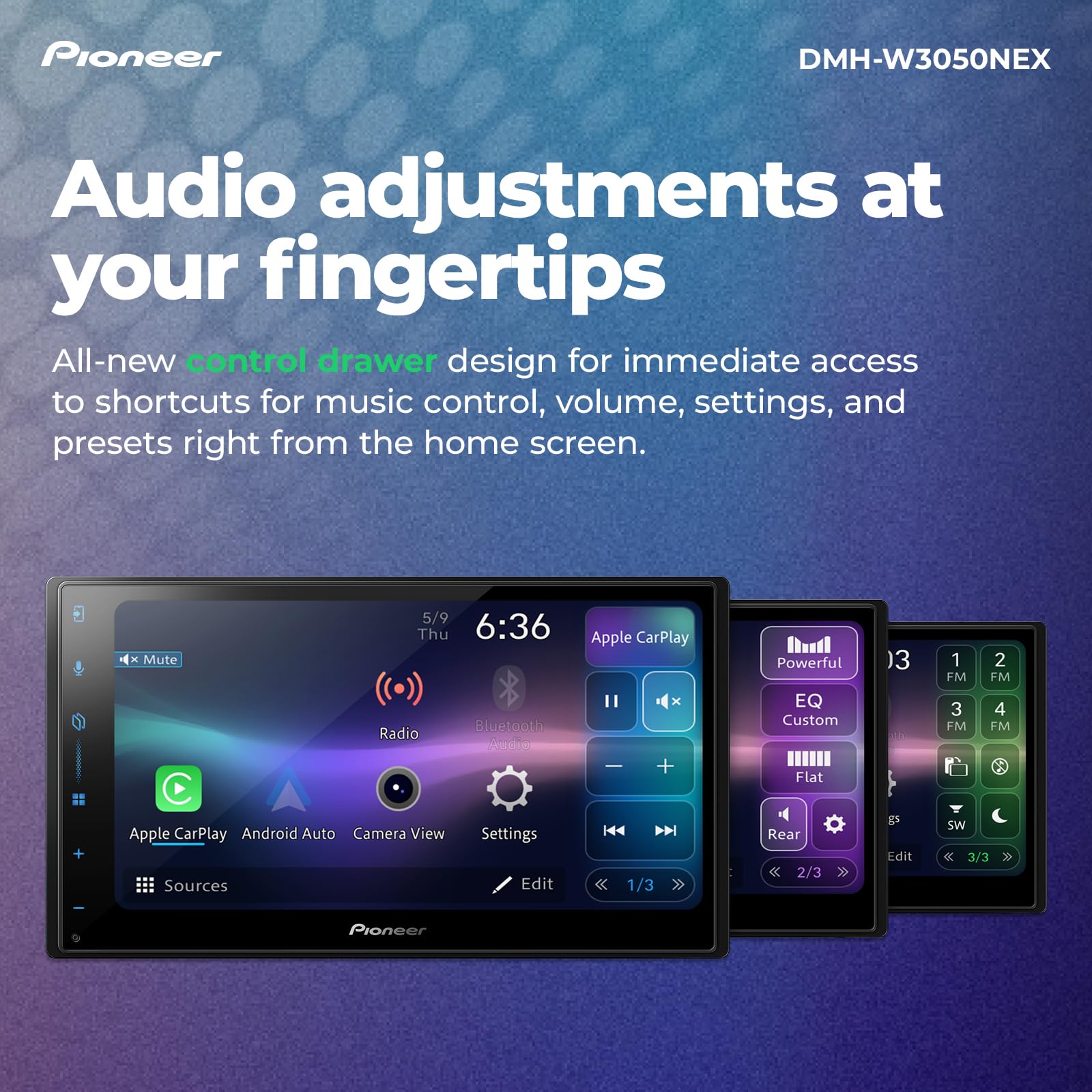 Foto 8 pulgar | Receptor Multimedia Pioneer Dmh-w3050nex De 6 8 Pulgadas Con Doble Din - Venta Internacional.