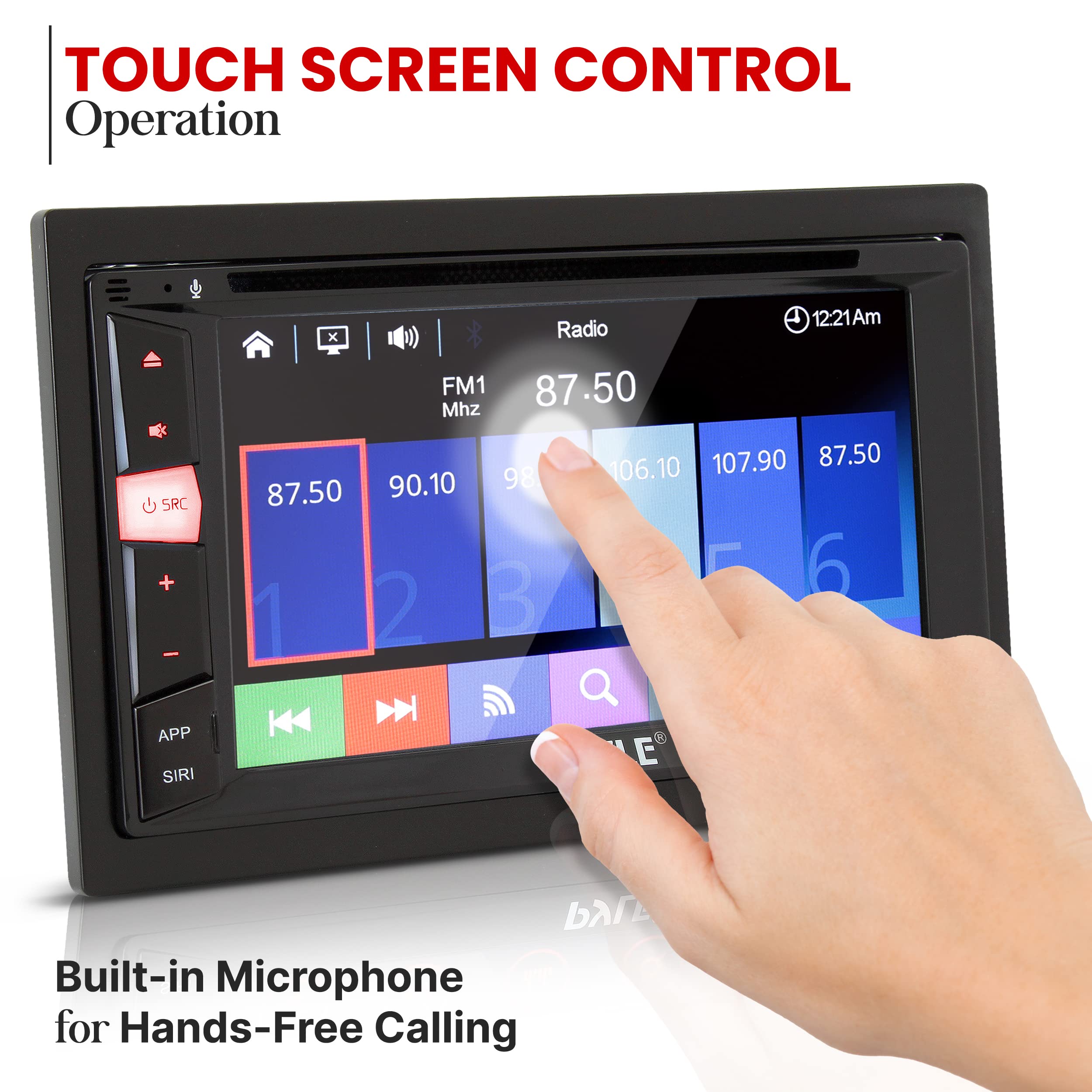 Foto 4 pulgar | Reproductor Estéreo Para Coche Pyle Double Din Dvd Bluetooth Con Usb/sd - Venta Internacional.