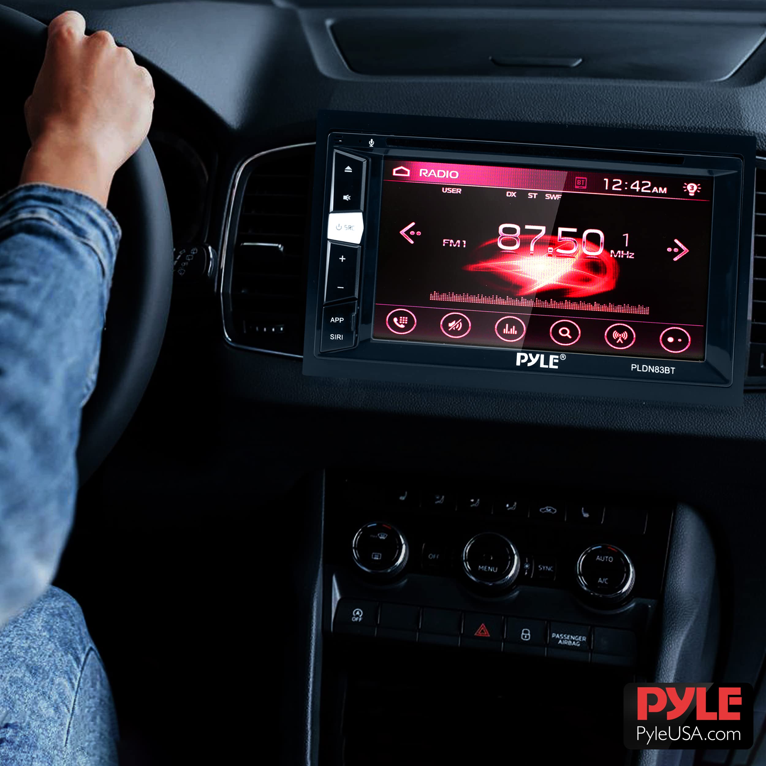 Foto 8 pulgar | Reproductor Estéreo Para Coche Pyle Double Din Dvd Bluetooth Con Usb/sd - Venta Internacional.