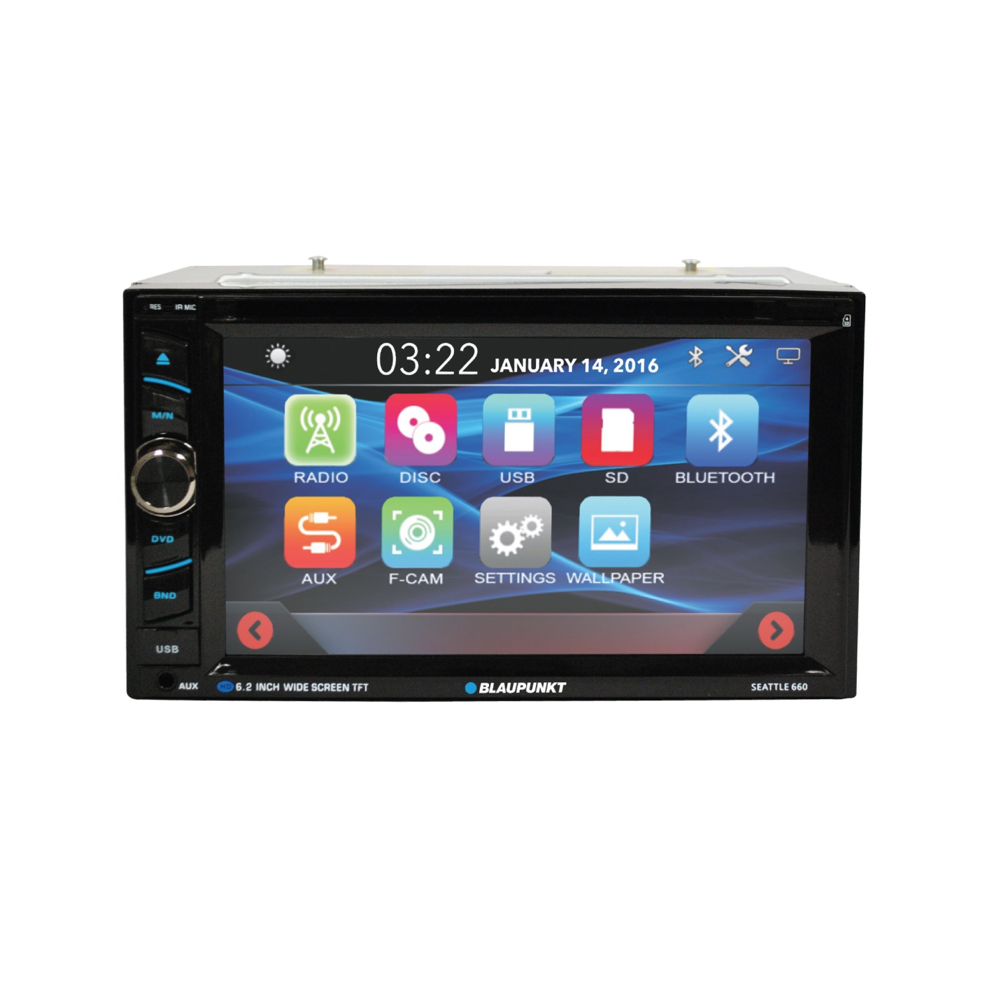 Foto 5 pulgar | Receptor Estéreo Para Coche Blaupunkt Seattle 660 6.2 Pulgadas Con Bluetooth - Venta Internacional.