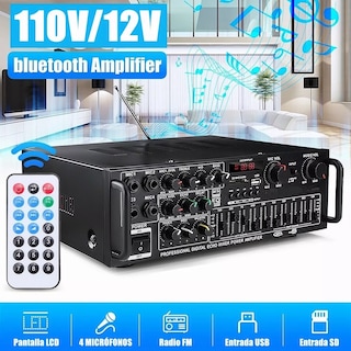 Foto 2 | Amplificador de Audio Bluetooth 2 Canales Eo Safe Imports Esi-8591 color Negro