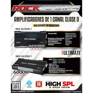 Foto 2 | Amplificador Monoblock Rock Series Rks-ul2000.1 4000 Watts Clase D High Spl Open Show