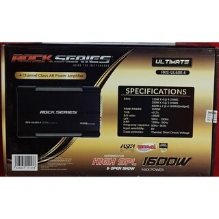 Foto 5 | Amplificador 4 Canales Rock Series Rks-ul600.4 1600 Watts Clase Ab 4 Ohms