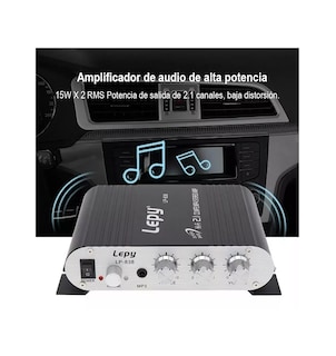 Foto 3 | Amplificador 2.1 Hifi Carro Subwoofer Con Bluetooth Negro