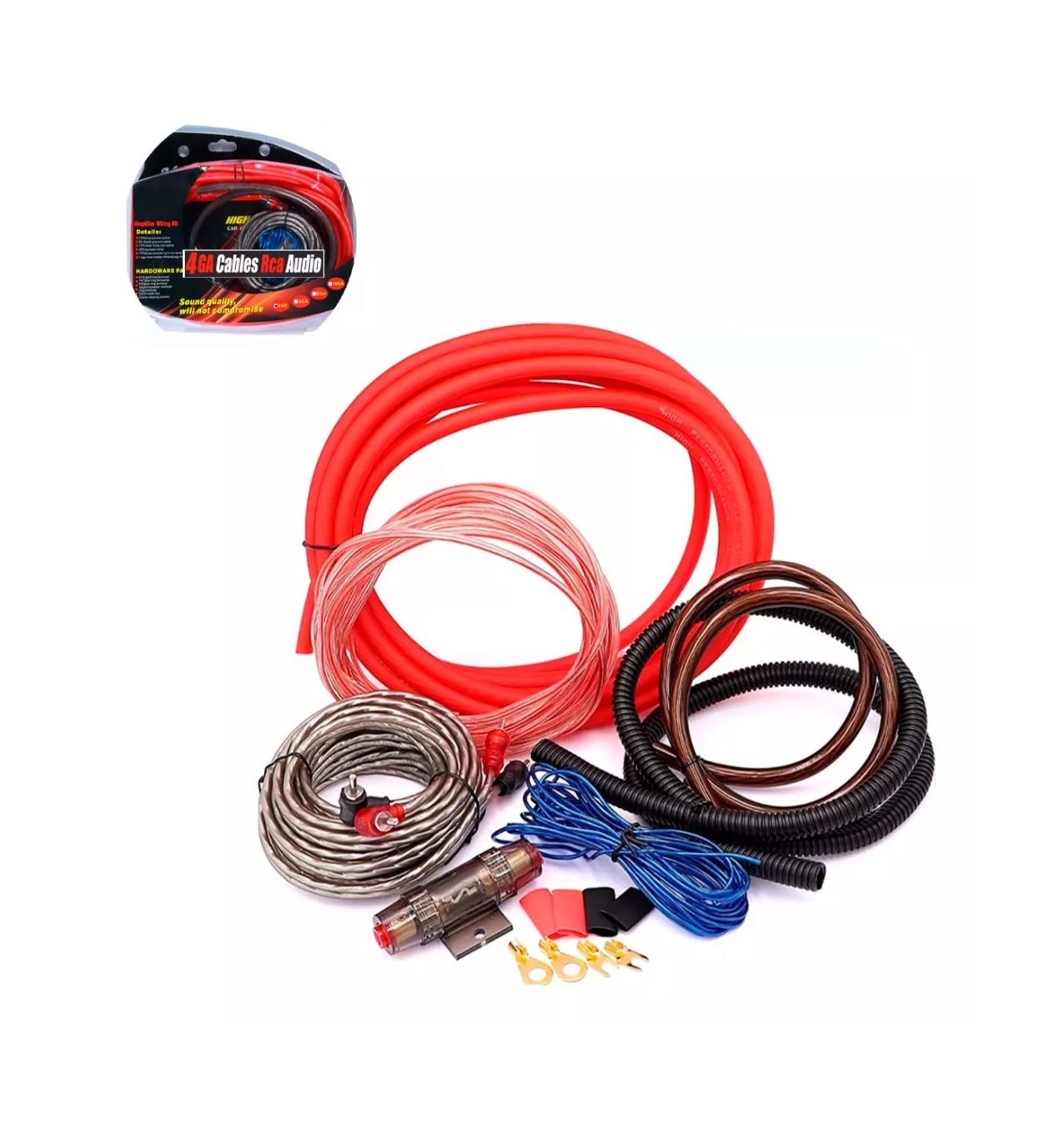 Foto 3 pulgar | Kit de Instalación Vmingo Cable Rca Audio Auto 4ga