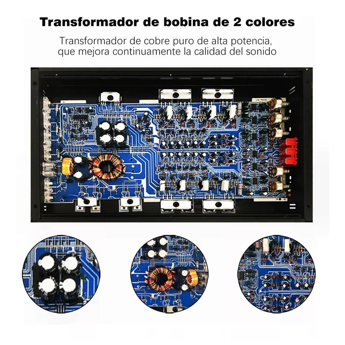 Foto 3 pulgar | Amplificador De Audio De 6800w 4 Canales Para Auto Eo Safe Imports Esi-13596 Negro