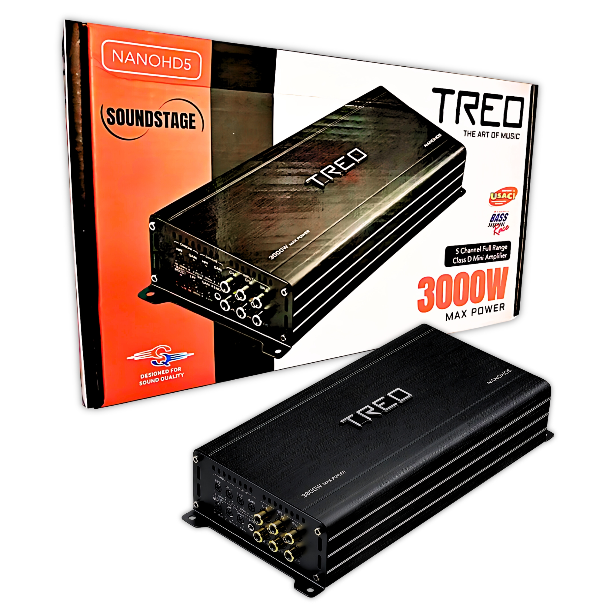 Foto 5 | Mini Amplificador 5 Canales Treo Nanohd5 3000 Watts Clase D