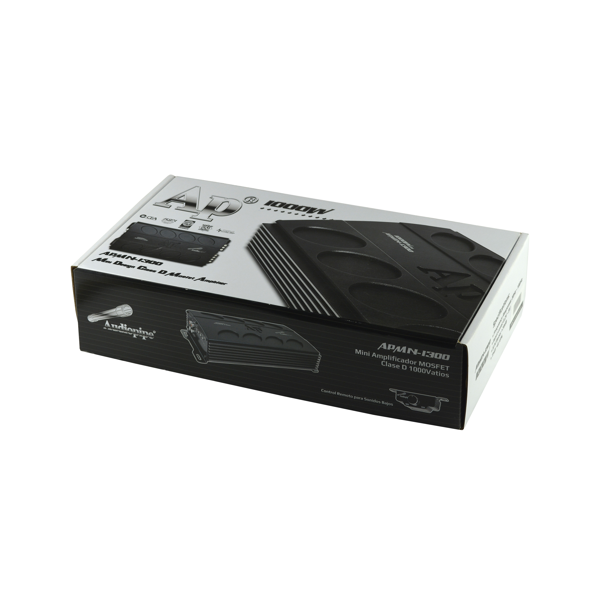 Foto 7 pulgar | Amplificador Mini Audiopipe APMN-1300 Clase D 1000 W