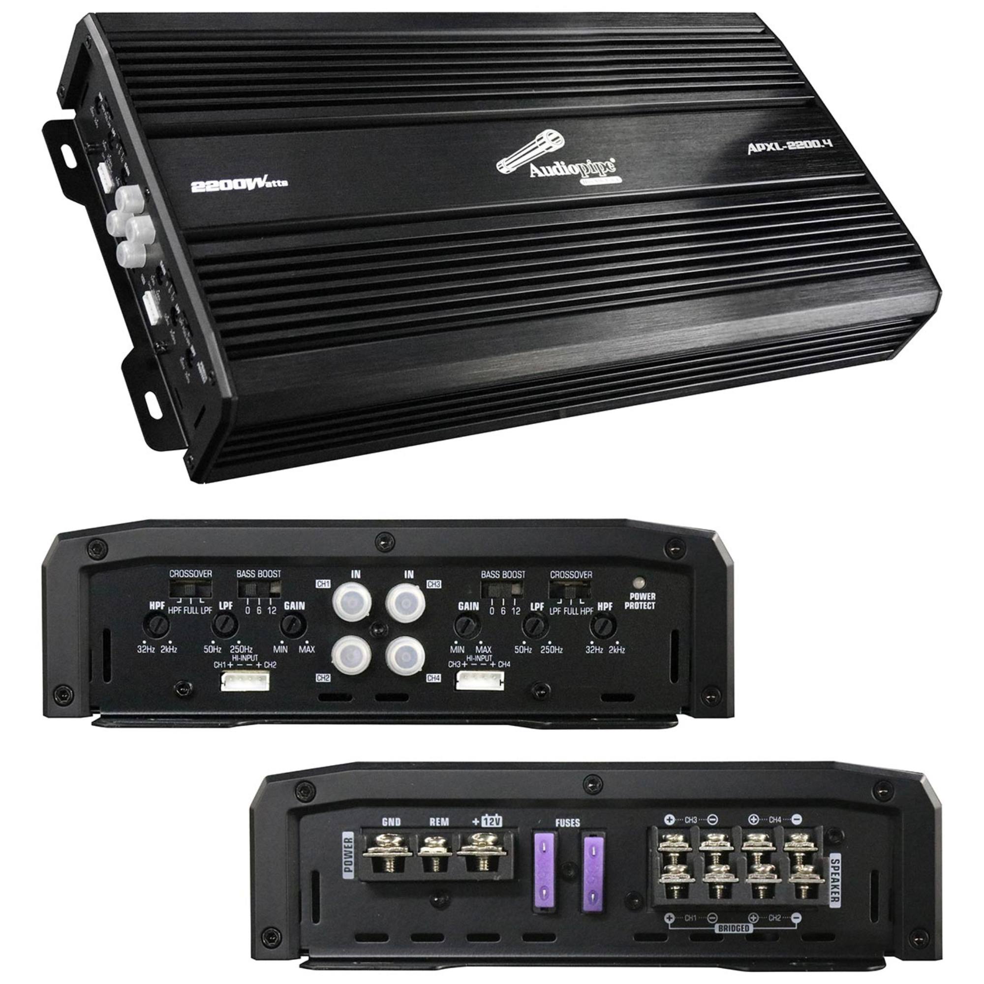 Foto 6 | Amplificador Audiopipe 4 Canales 2200w Clase Ab Apxl22004