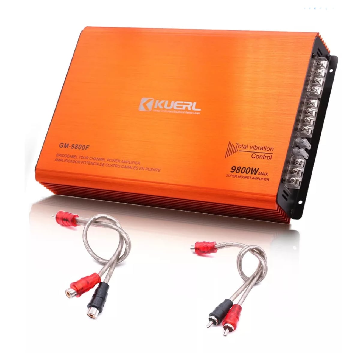 Amplificador Audio 4 Canales Clase Ab para Autoestéreo 9800 W Naranja $1,609