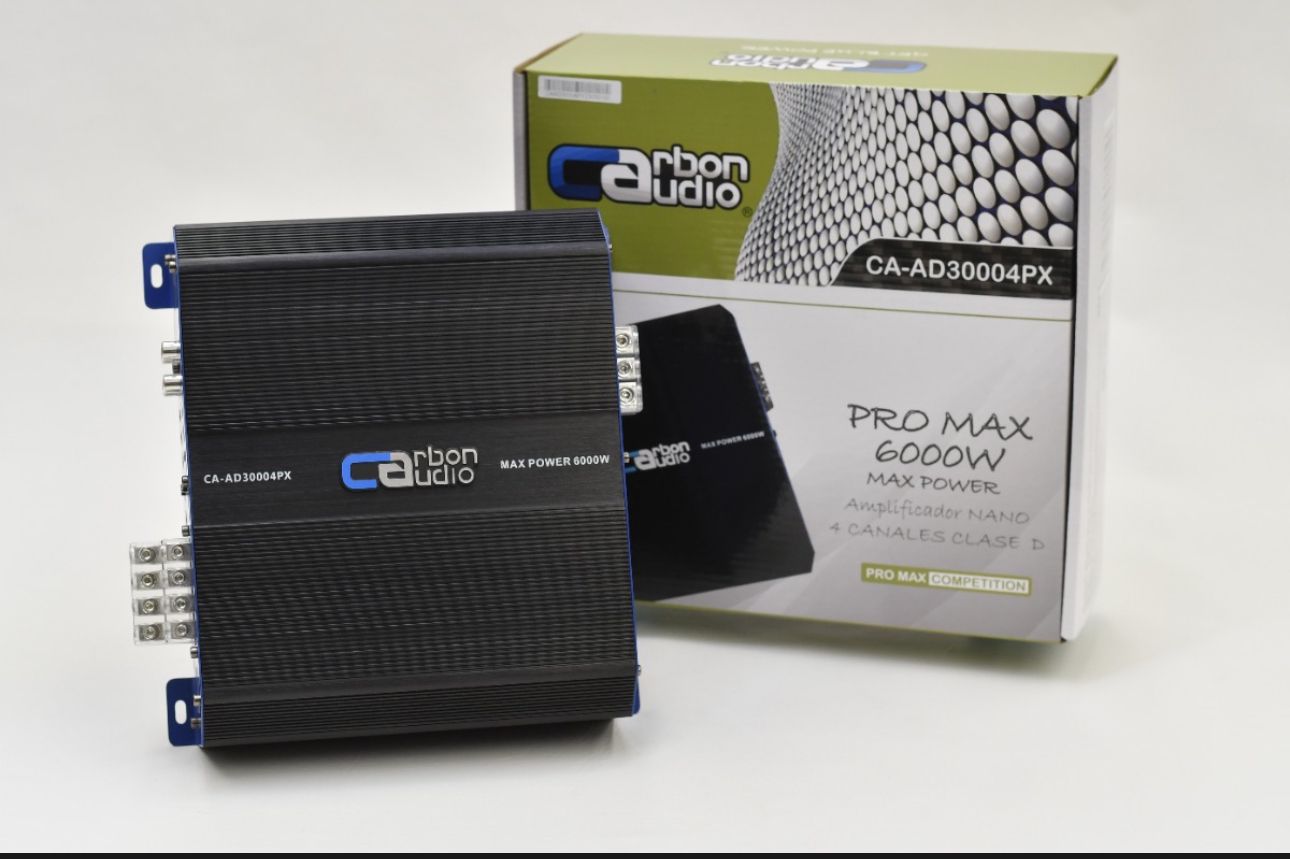 Foto 2 | Amplificador Nano Carbon Audio 4 Canales Clase D 6,000 w