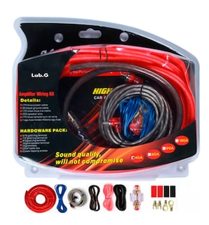 Foto 2 | Kit Amplificador Lab.g Instalacion Cable Rca Audio Auto 4ga Multicolor