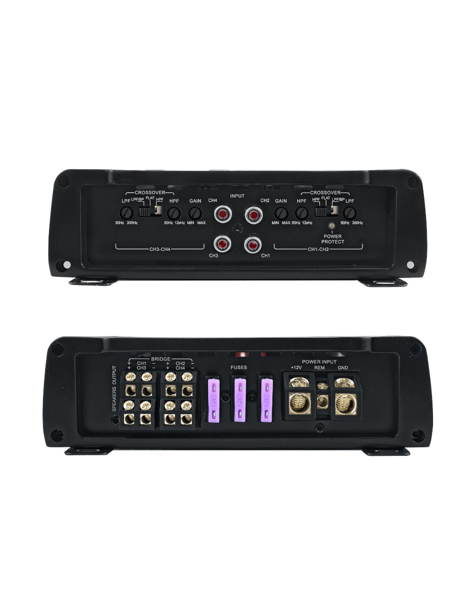 Foto 5 pulgar | Amplificador Clase A/b De 4 Canales Audiobahn Af400